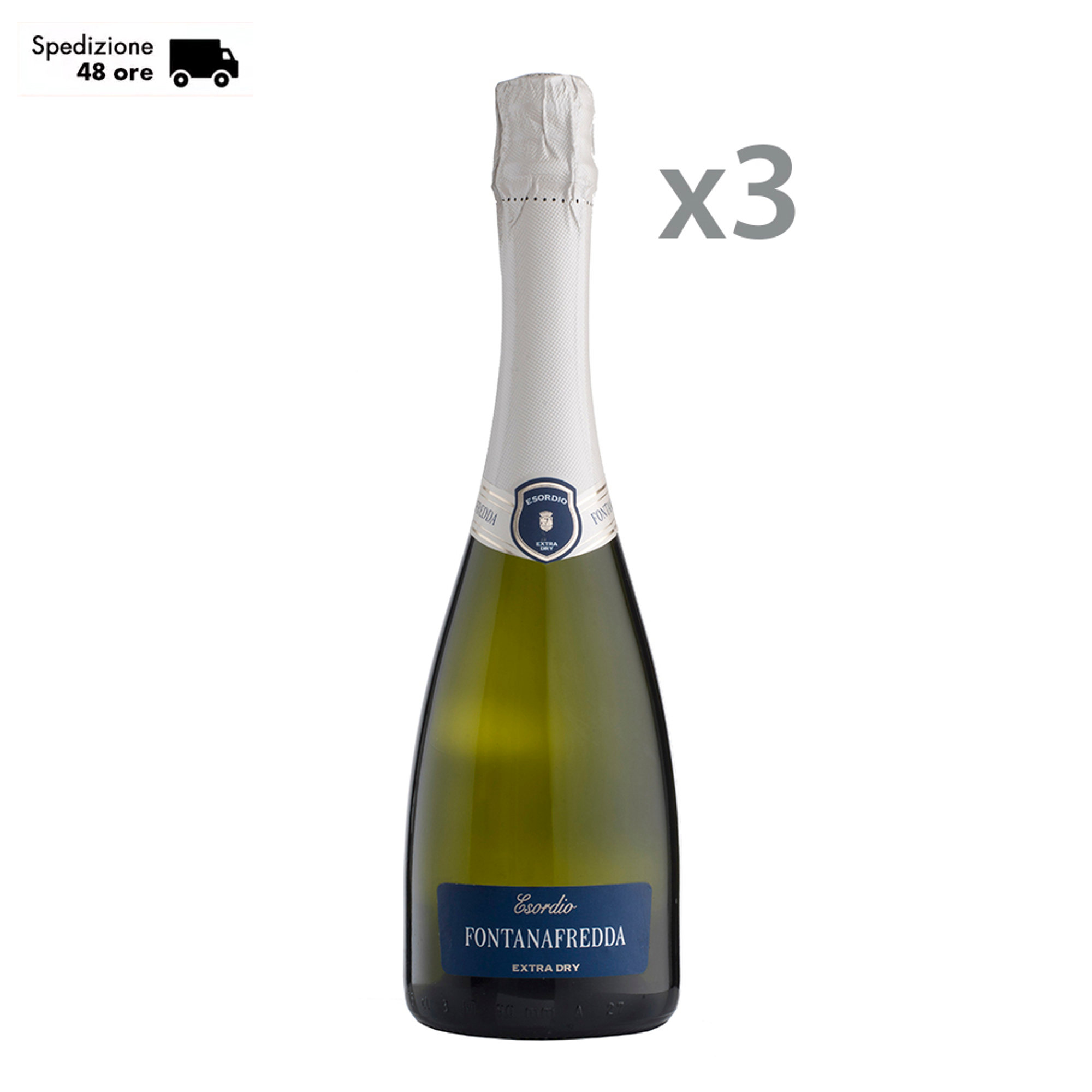 3 botellas - Extra Dry Debut Fontanafredda vista0