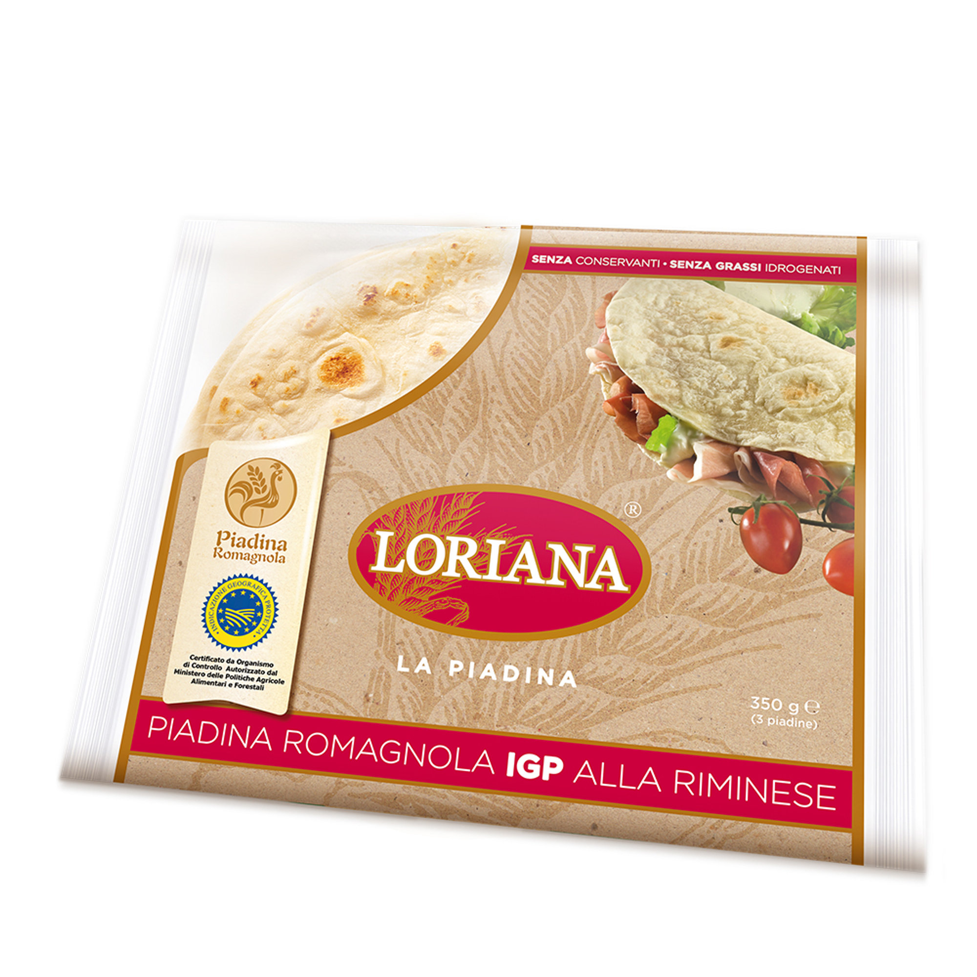 15 paquetes - Piadina Romagnola IGP 3 uds. Loriana vista1