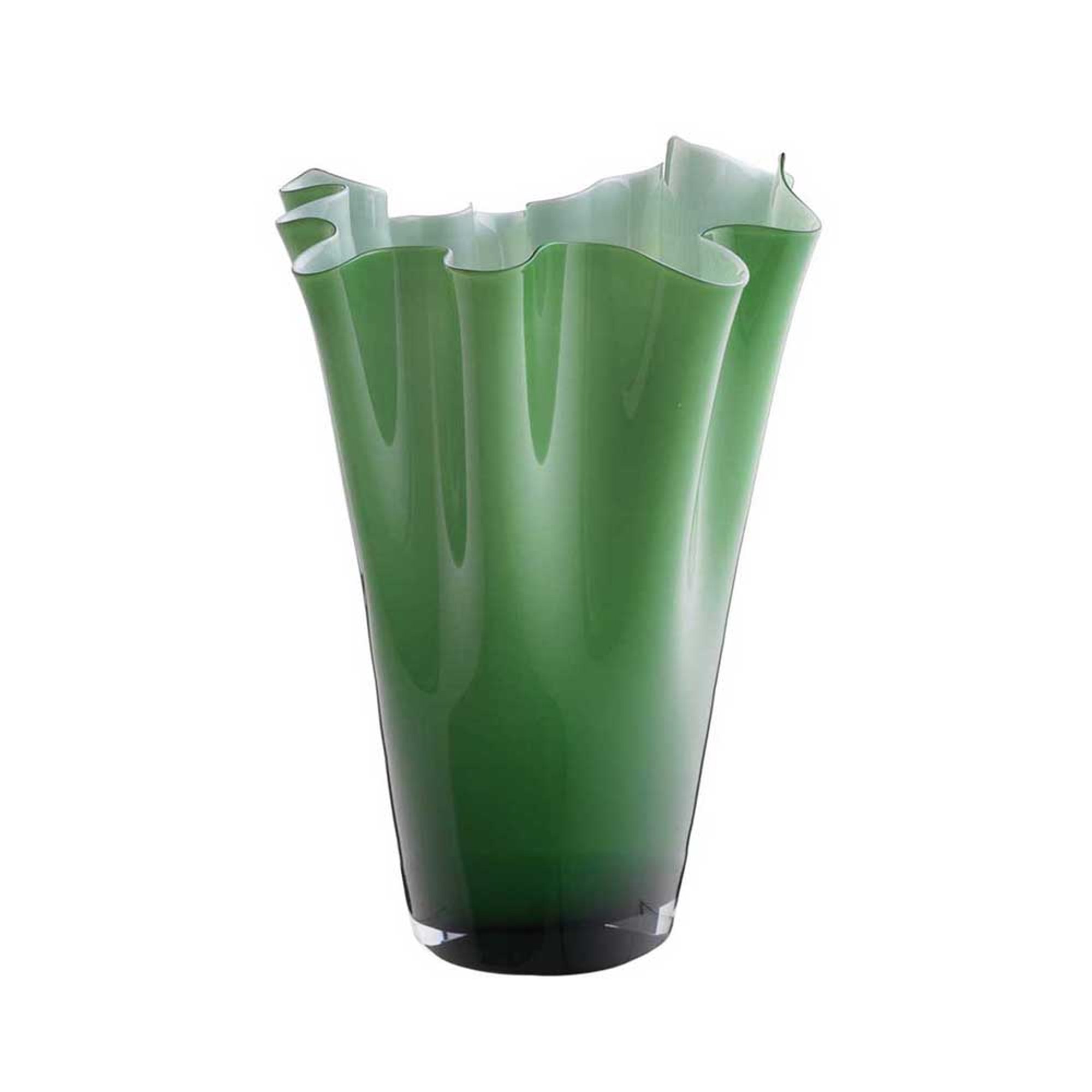 Vase/Leuchte WAVE H30, jadegrün Onlylux vista0