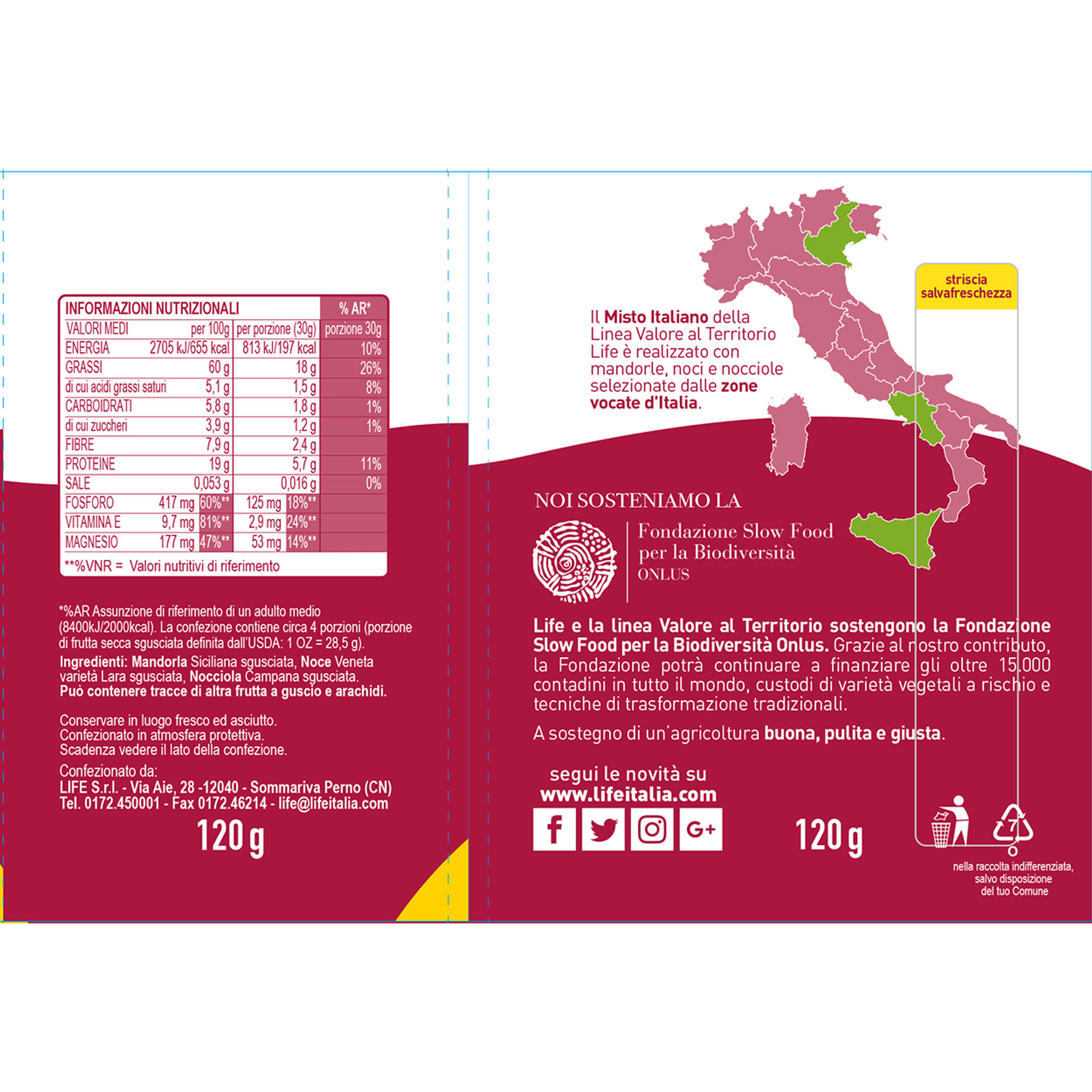 14 confezioni - Misto Italiano sgusciato 120 gr Life vista2