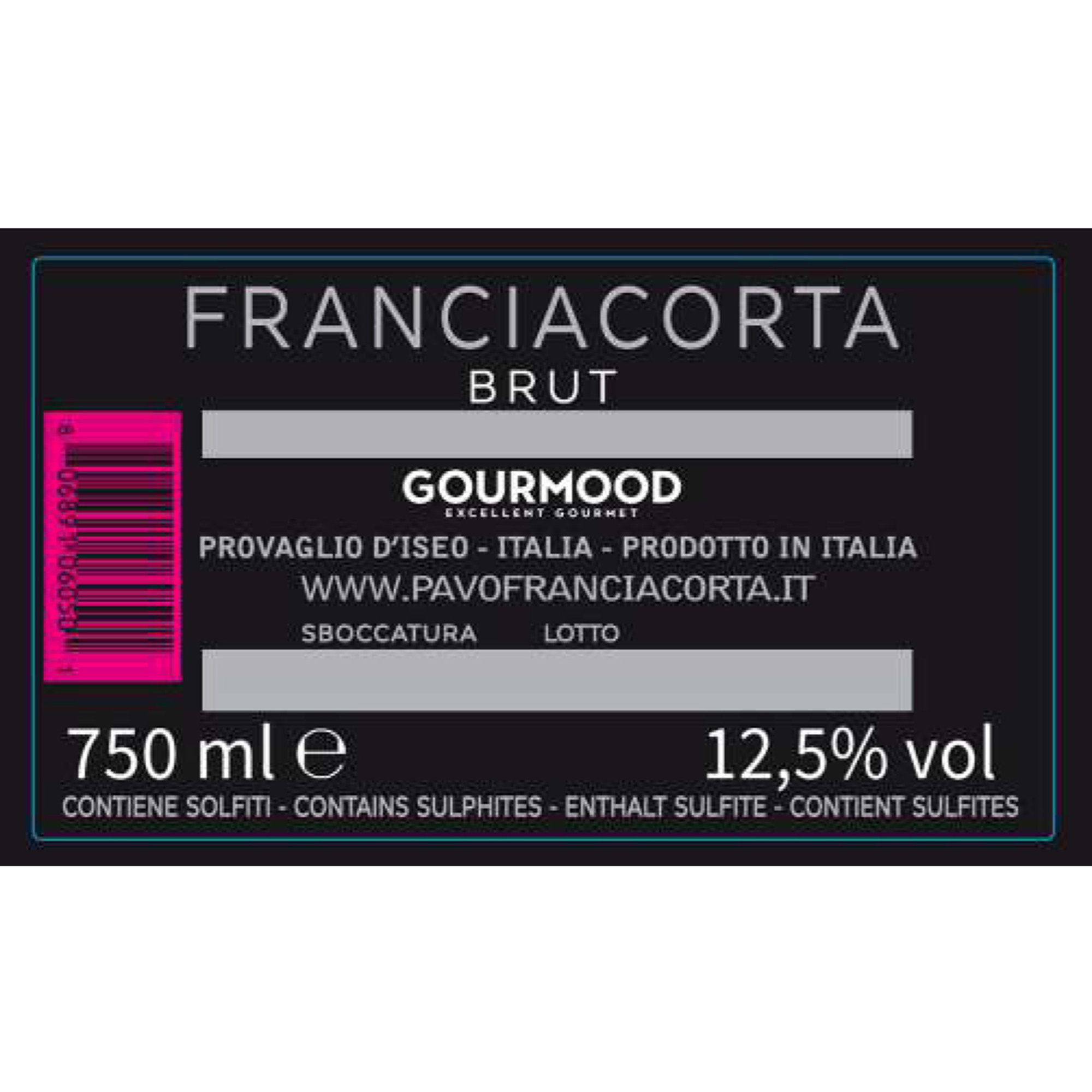 3 bottiglie - Brut Franciacorta DOCG Pavò vista1