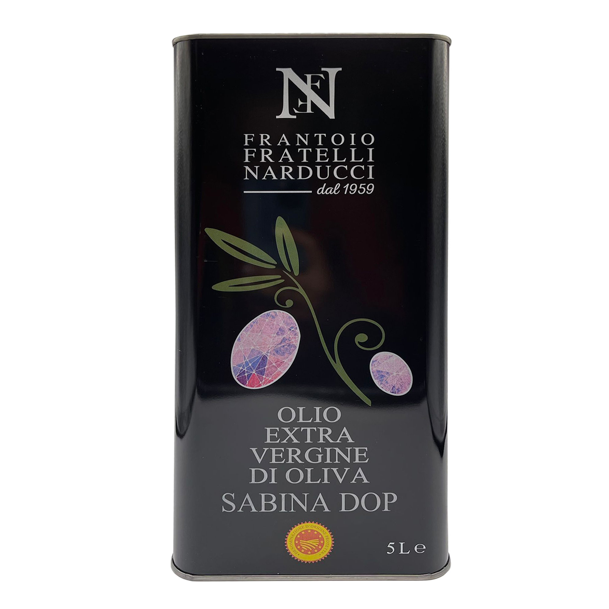 1 latta 5 lt - Olio EVO Sabina DOP Frantoio Narducci vista1