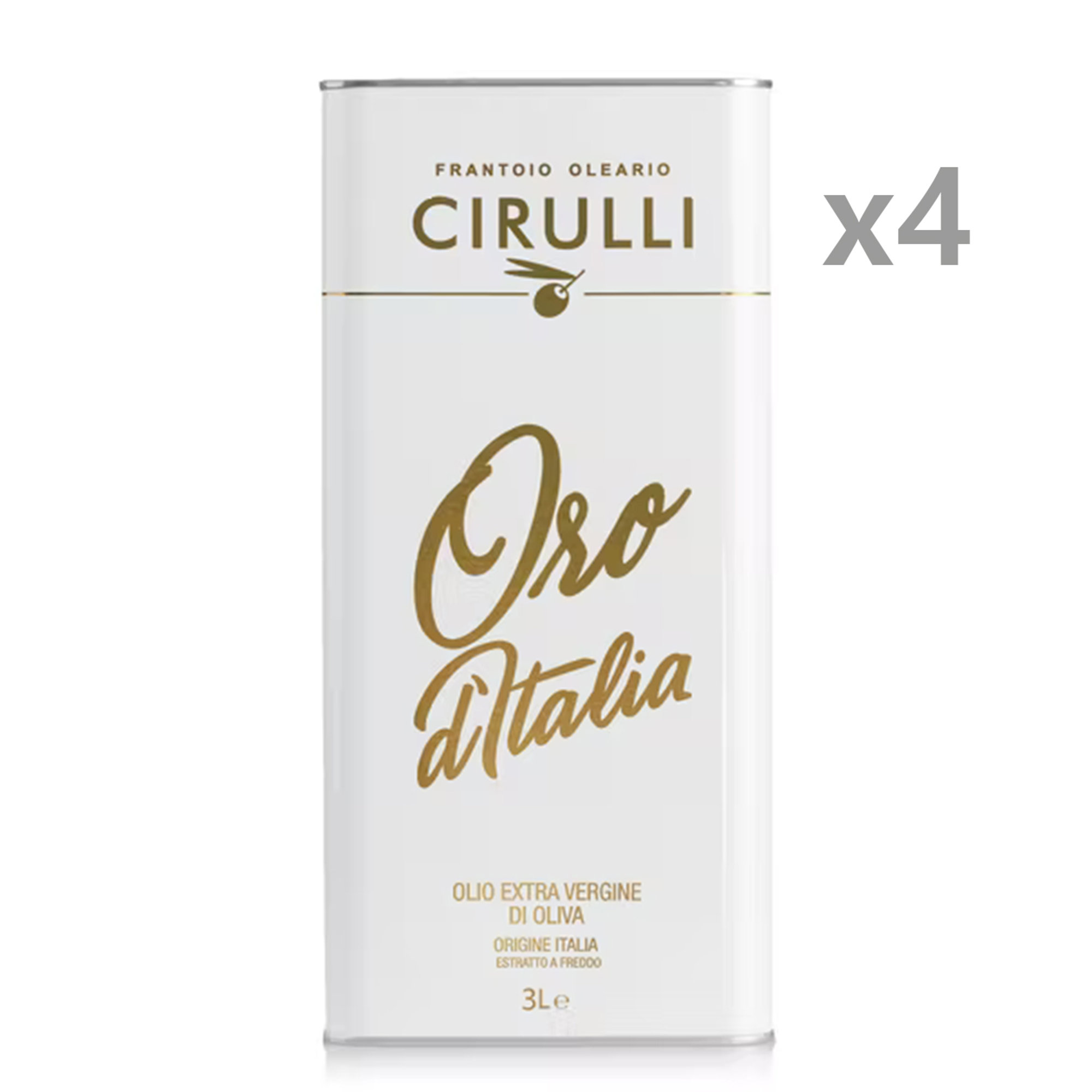 4 lattine 3 lt - Olio EVO "Oro d'Italia" Cirulli vista0
