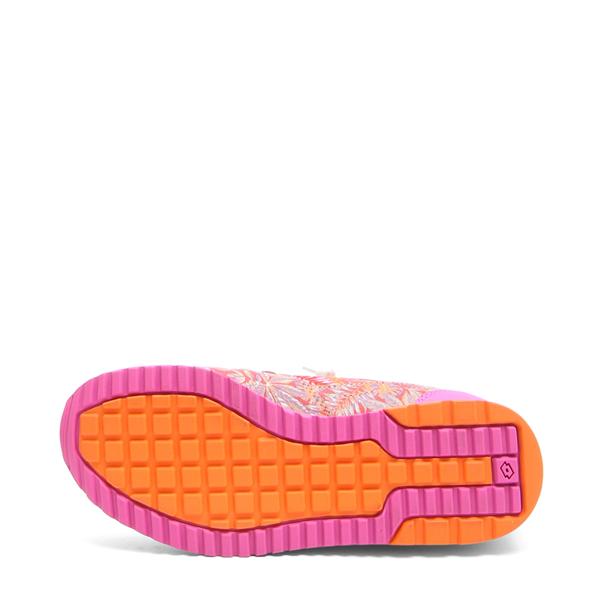 Sneakers Lotto da donna Tokyo Shibuya a fantasia rosa e arancione Lotto  vista2