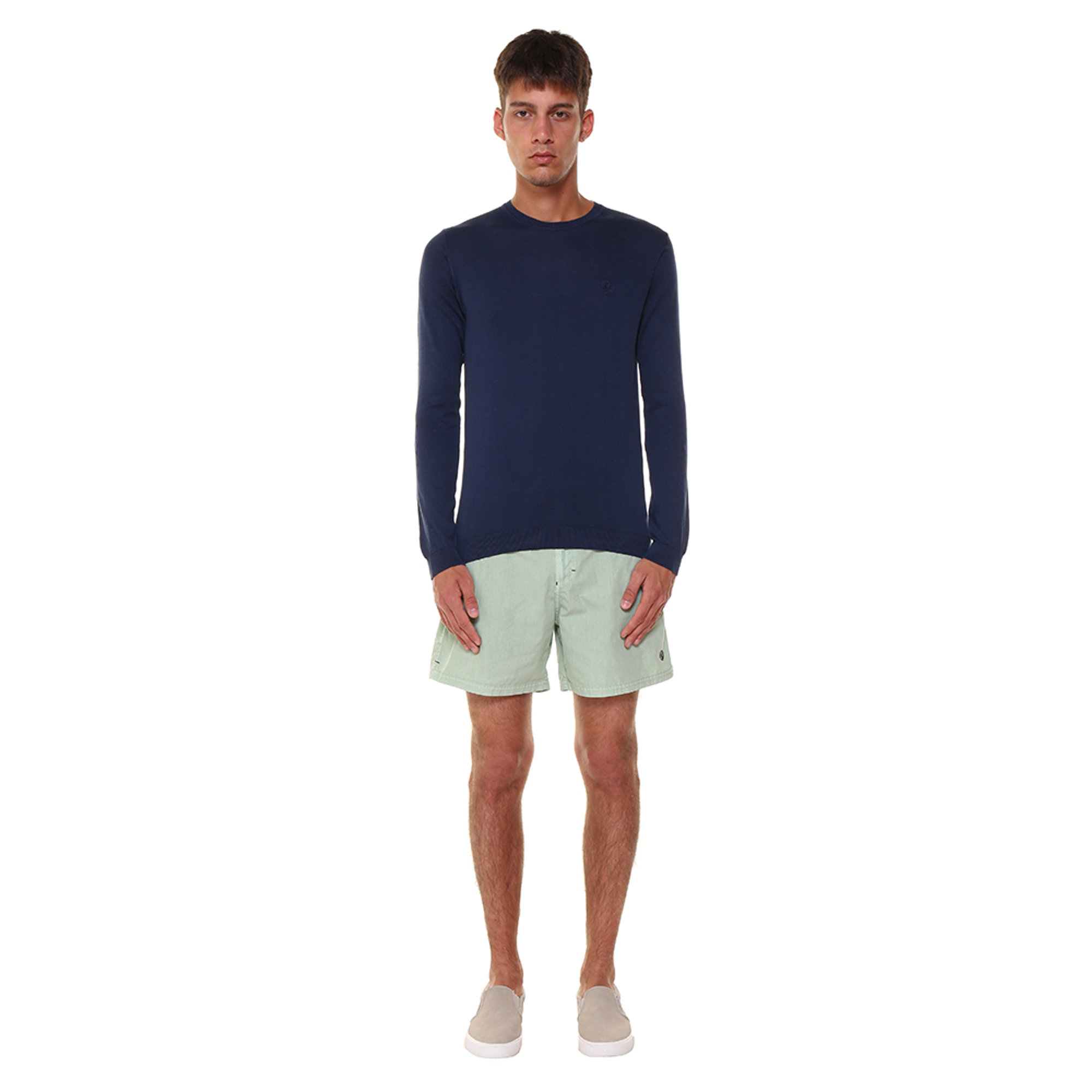 Maglia a girocollo blu navy Henry Lloyd  vista1