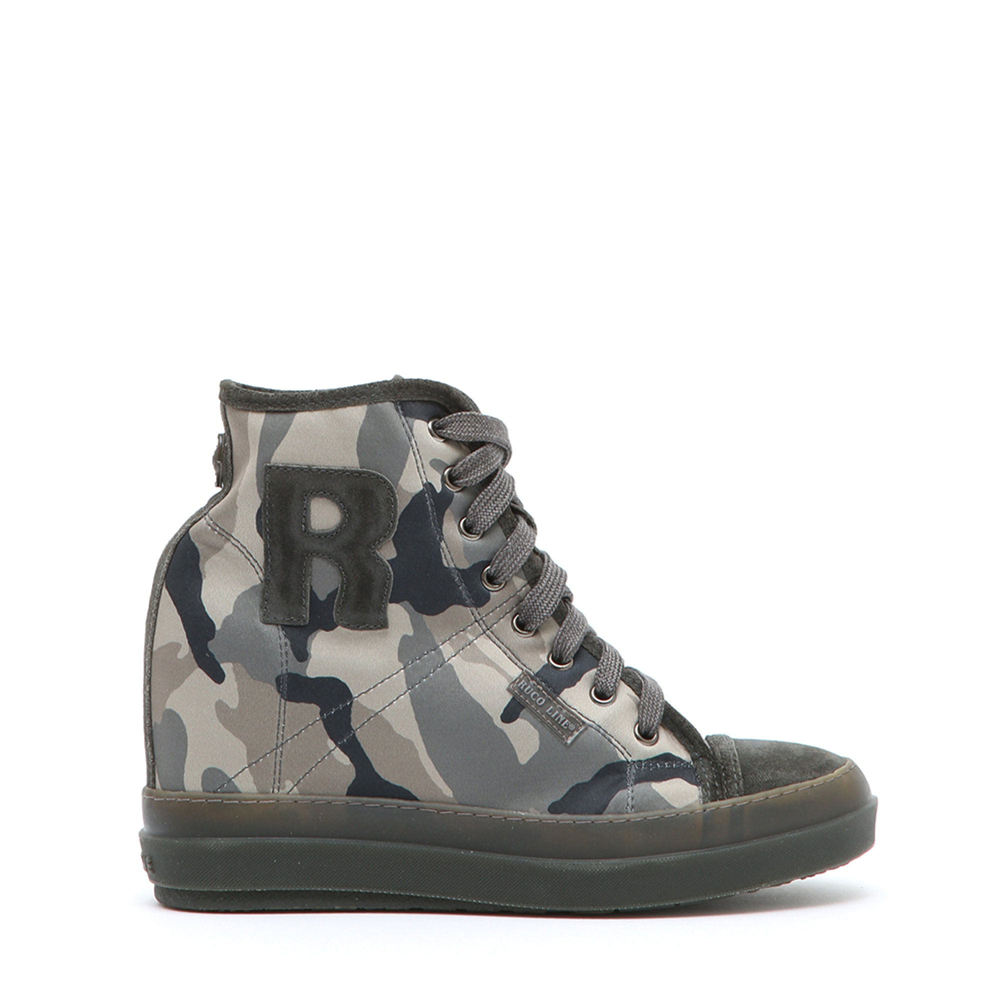 Sneakers alte stampa militare Rucoline vista3