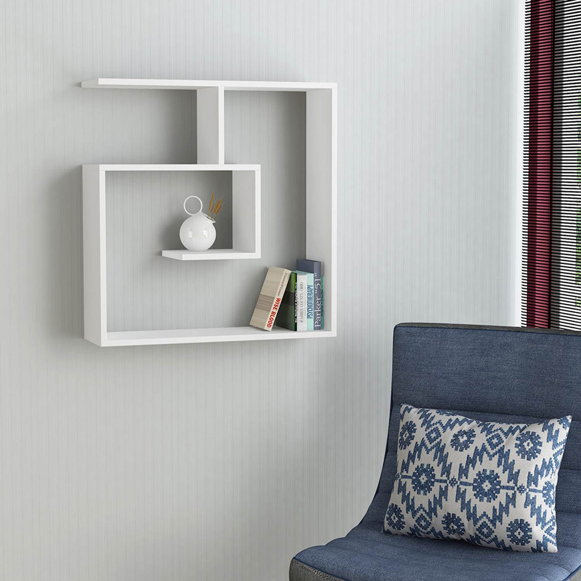 Libreria Laby, bianco Decortie vista2