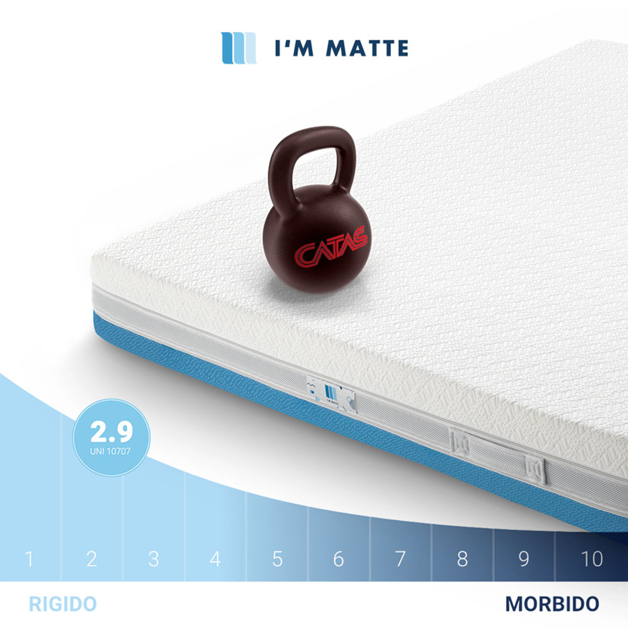 Materasso singolo, 100x200 I'm Matte vista3