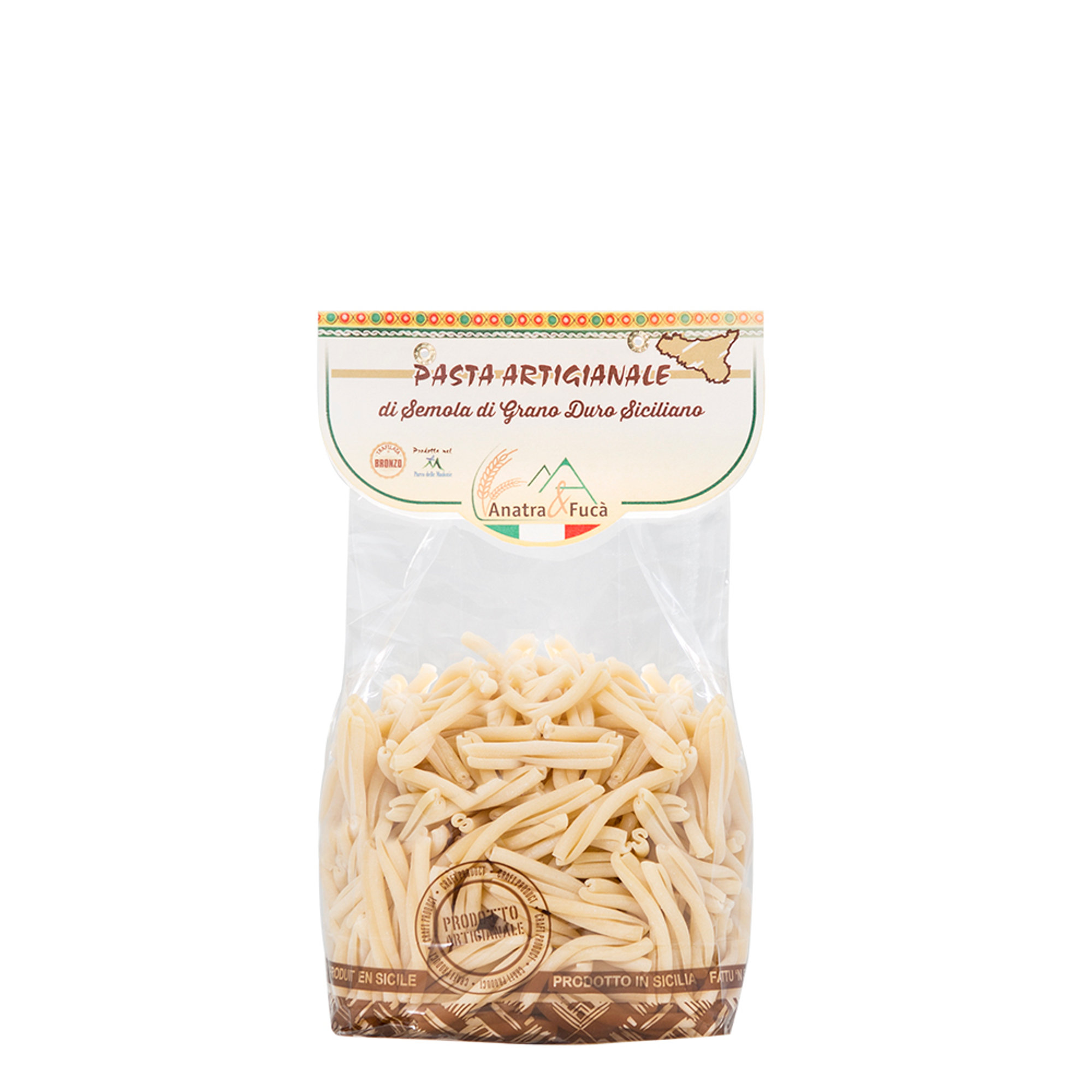10 pacchetti - Caserecce 500 gr Anatra e Fucà vista1