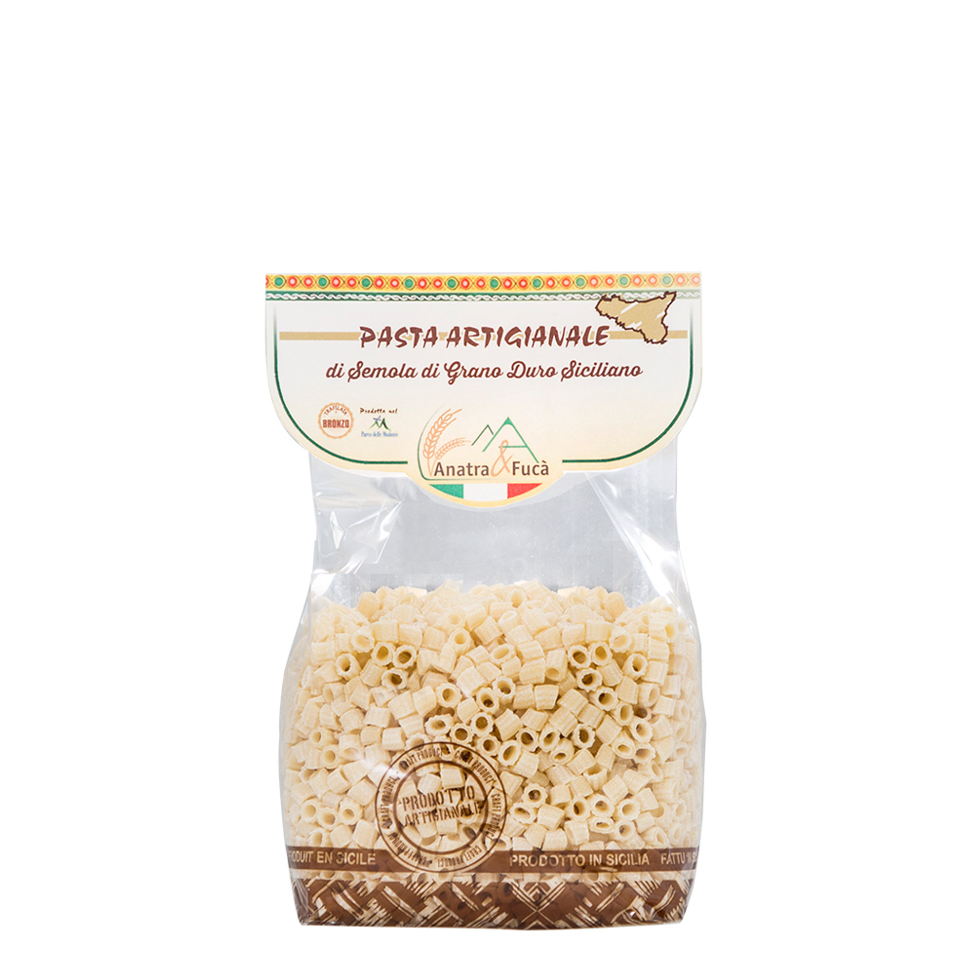 10 pacchetti misti: 2 tagliatelle - 2 fettuccine - 2 caserecce - 2 fusilli - 2 ditali Anatra e Fucà vista3