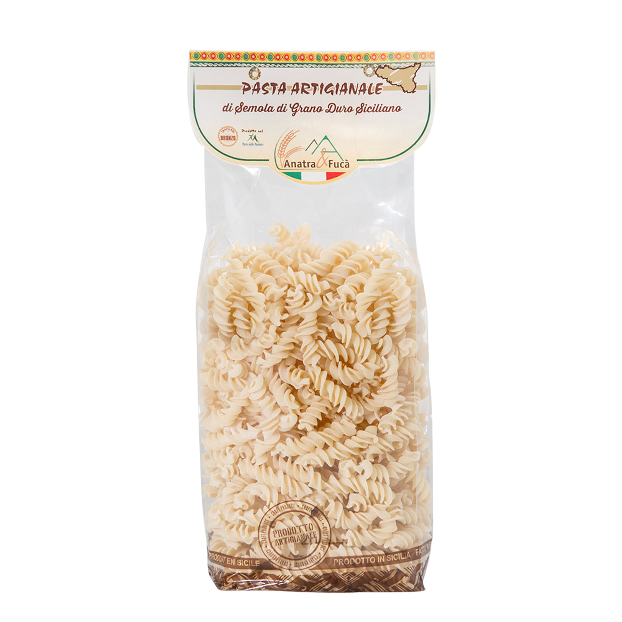 10 pacchetti misti: 5 tagliatelle - 5 fusilli Anatra e Fucà vista2