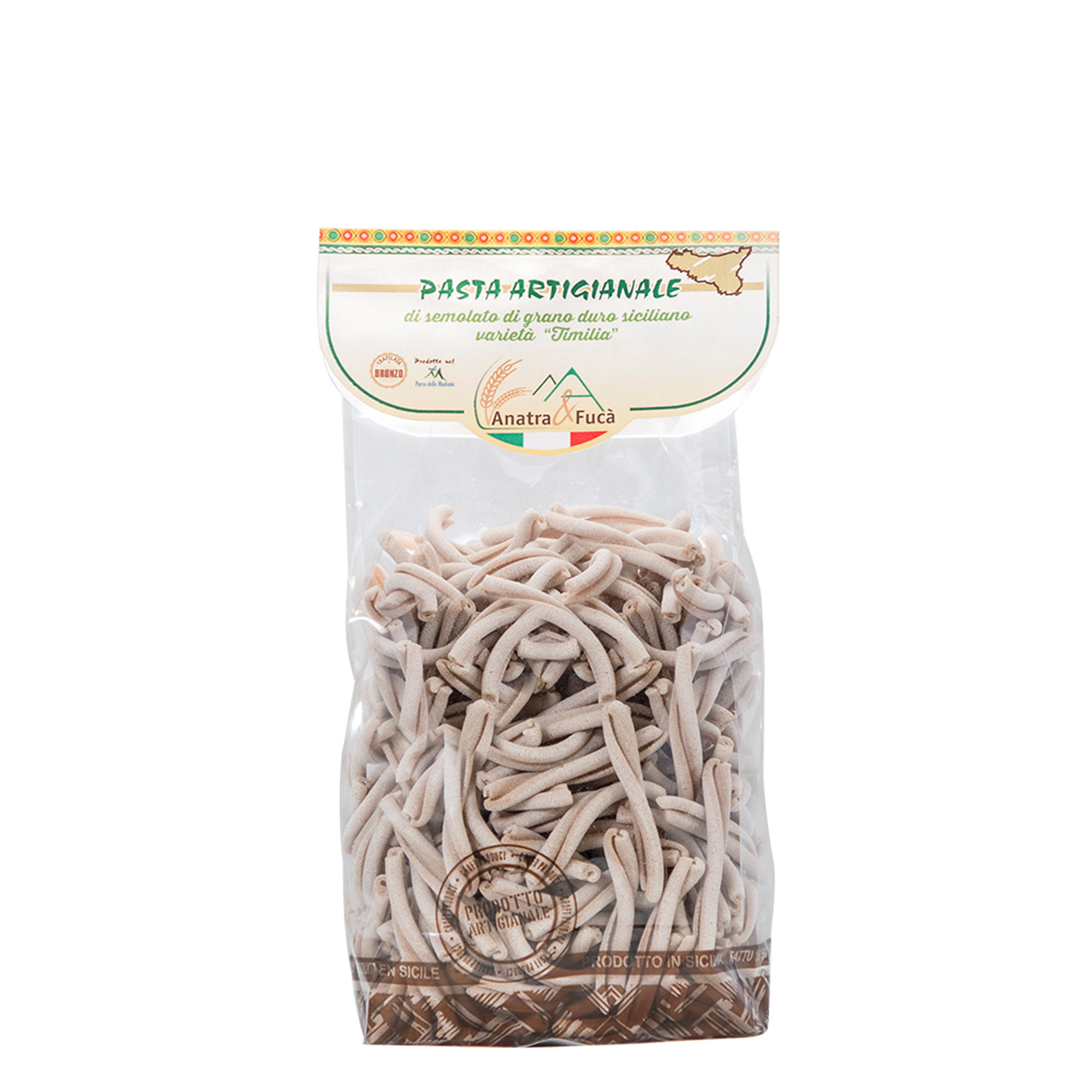 10 pacchetti misti Integrali: 3 tagliatelle - 3 caserecce - 3 fusilli - 1 fettuccine Anatra e Fucà vista2