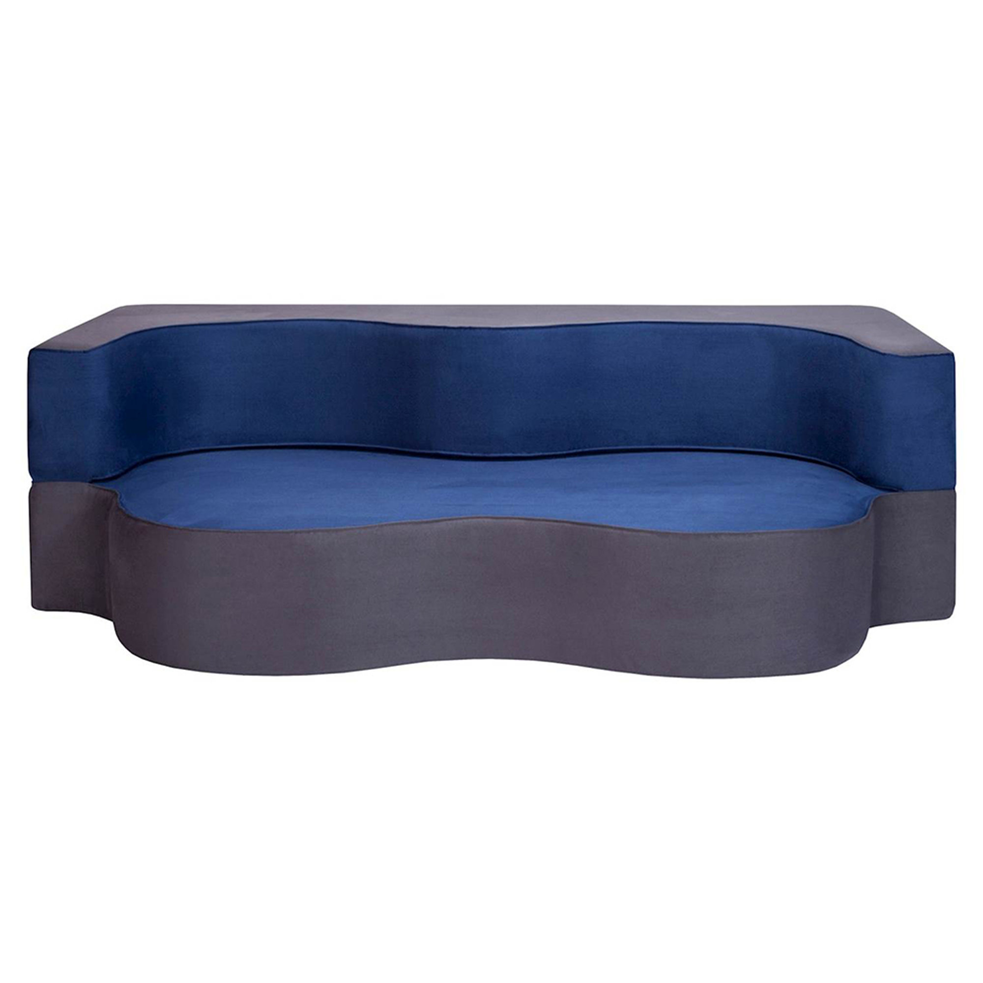 Divano letto Macaron, blu  Saldi arredo vista0