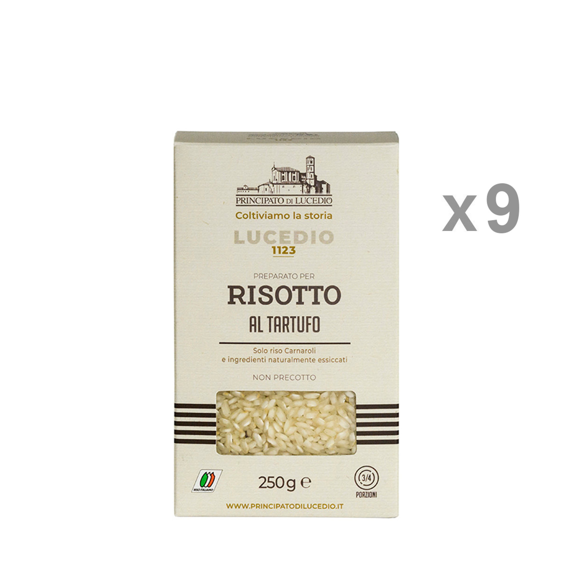9 confezioni 250 gr - Risotto al Tartufo Principato di Lucedio vista0