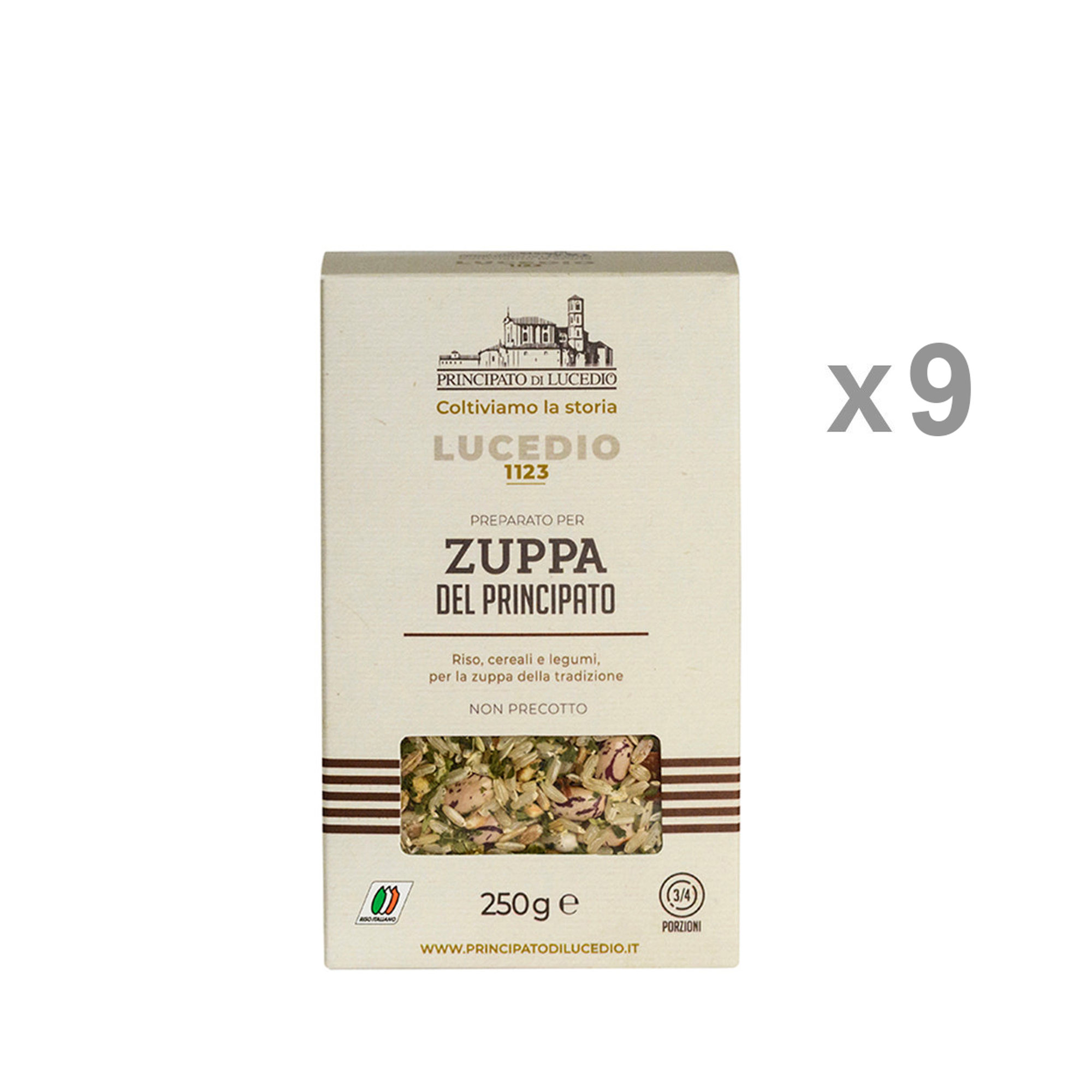 9 paquetes 250 gr - Sopa del Principado Principato di Lucedio vista0