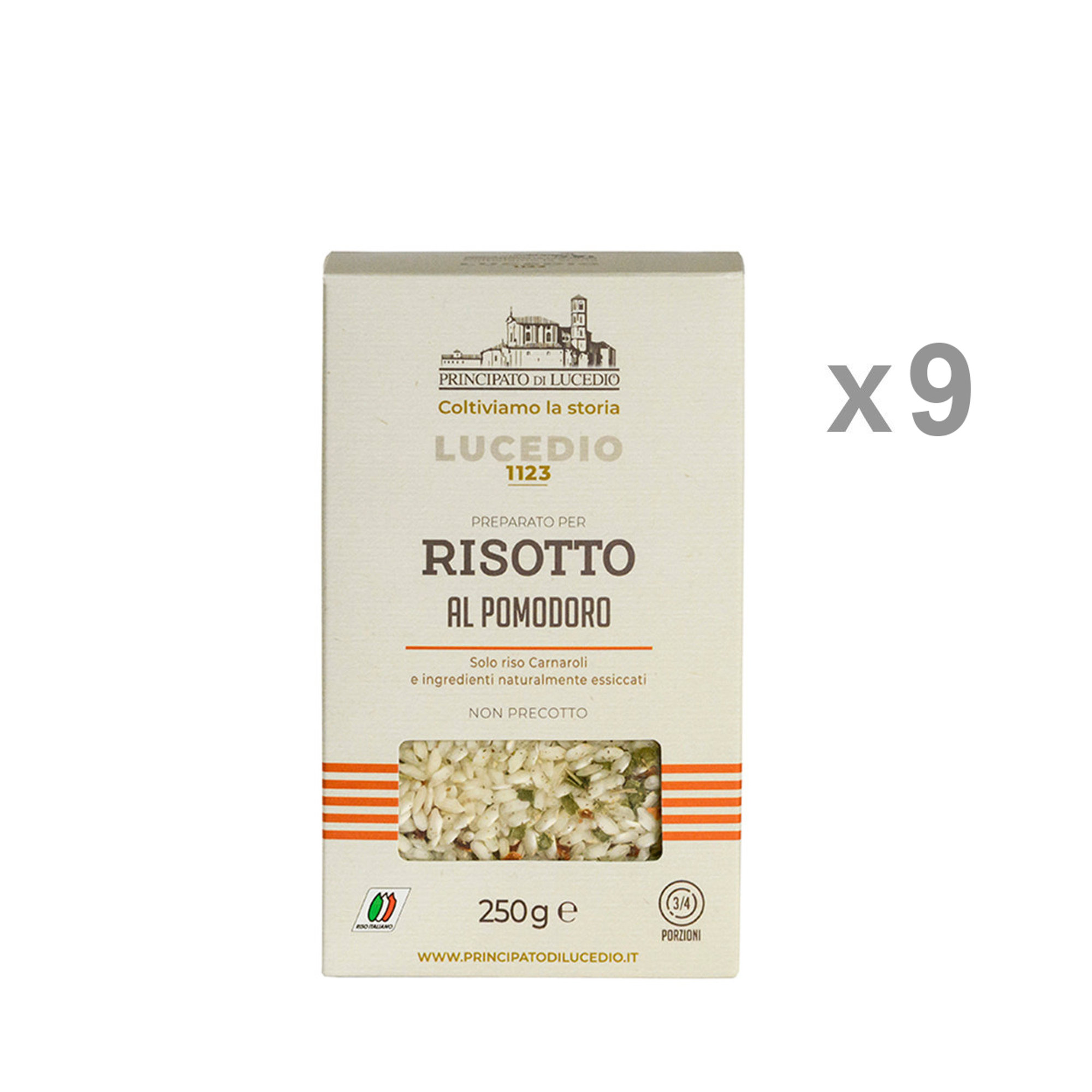 9 confezioni 250 gr - Risotto Pomodoro Principato di Lucedio vista0