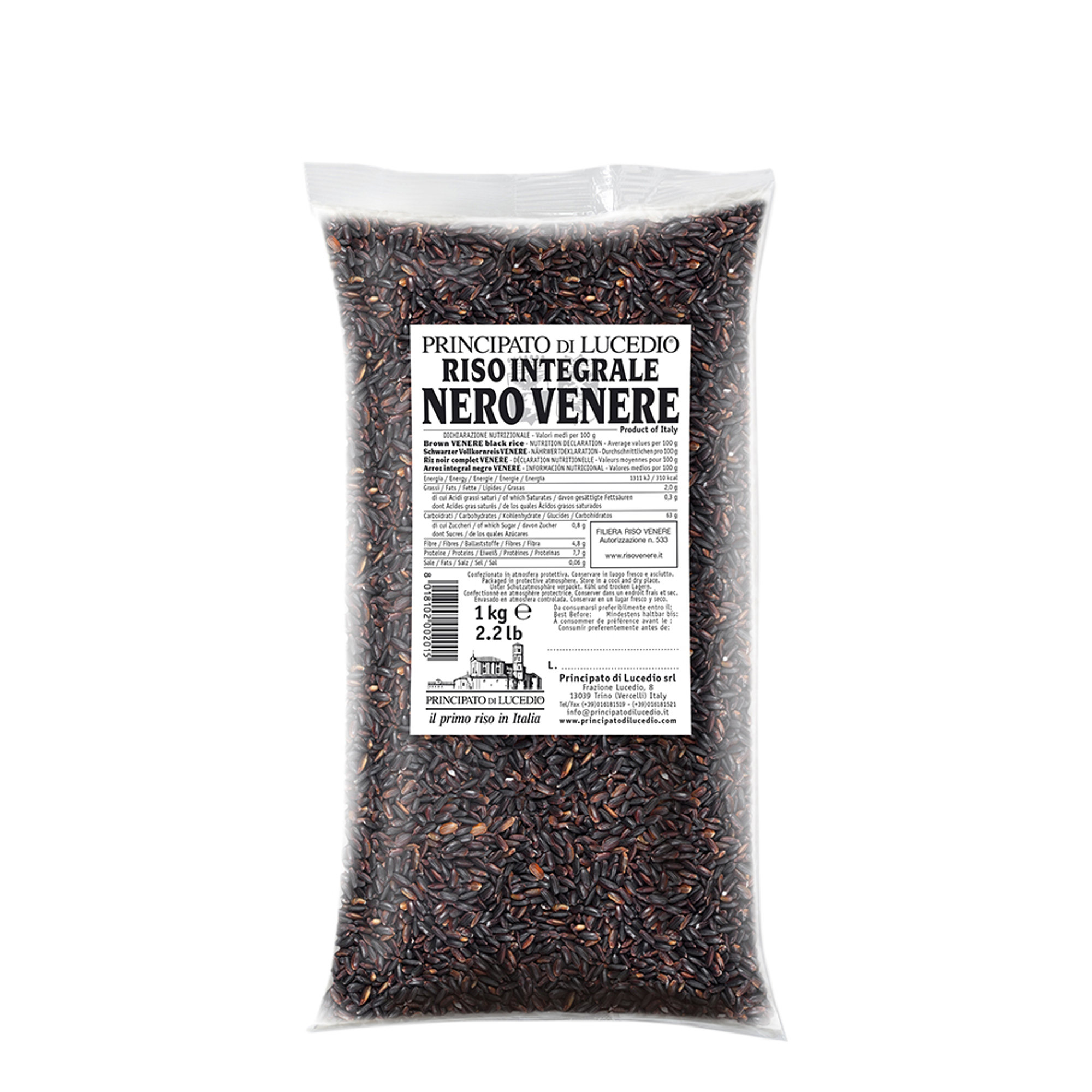 5 confezioni - Riso Integrale Nero Nerone 1 kg Principato di Lucedio vista1