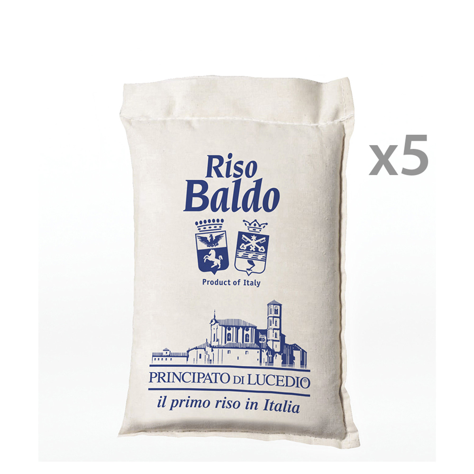 5 paquets - Riz Baldo 1 kg Principato di Lucedio vista0