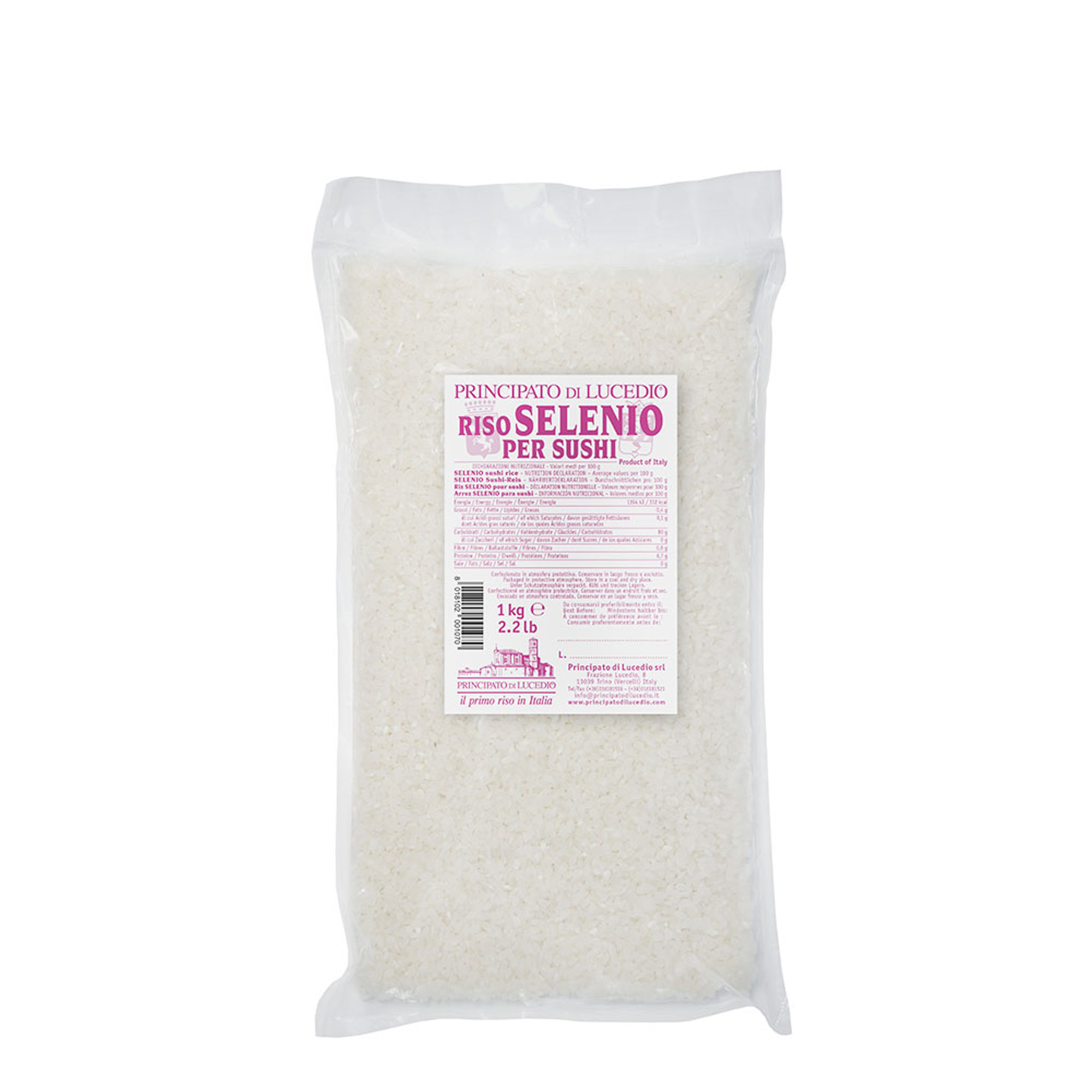5 confezioni - Riso Selenio per Sushi 1 kg Principato di Lucedio vista1