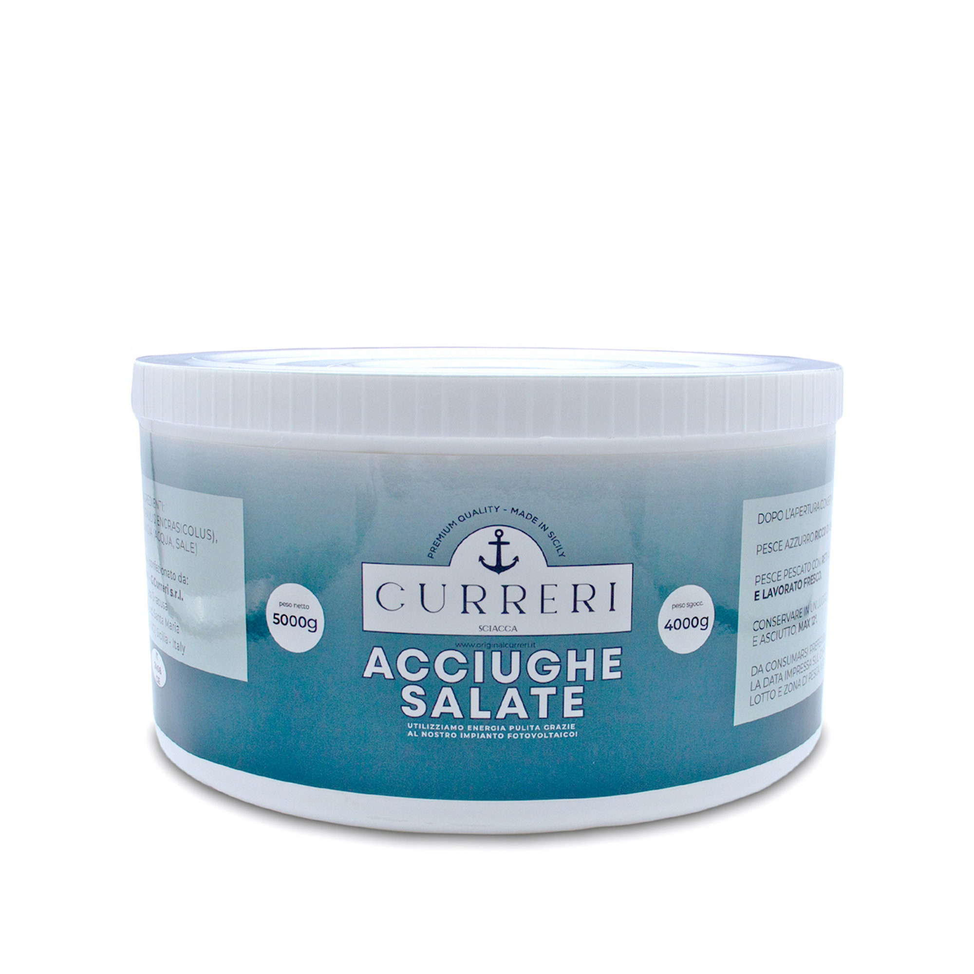 Acciughe Salate - latta 5 kg Curreri vista0