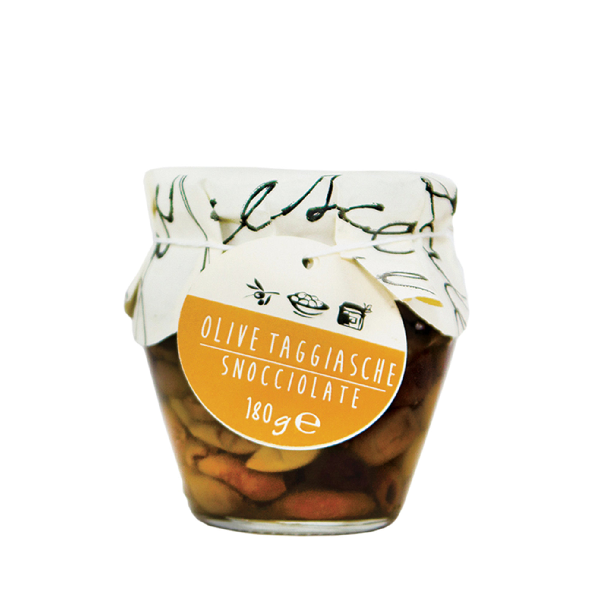 6 orci misti: Olive in Salamoia 180 gr - Olive Denocciolate 180 gr La Bella Angiolina vista1