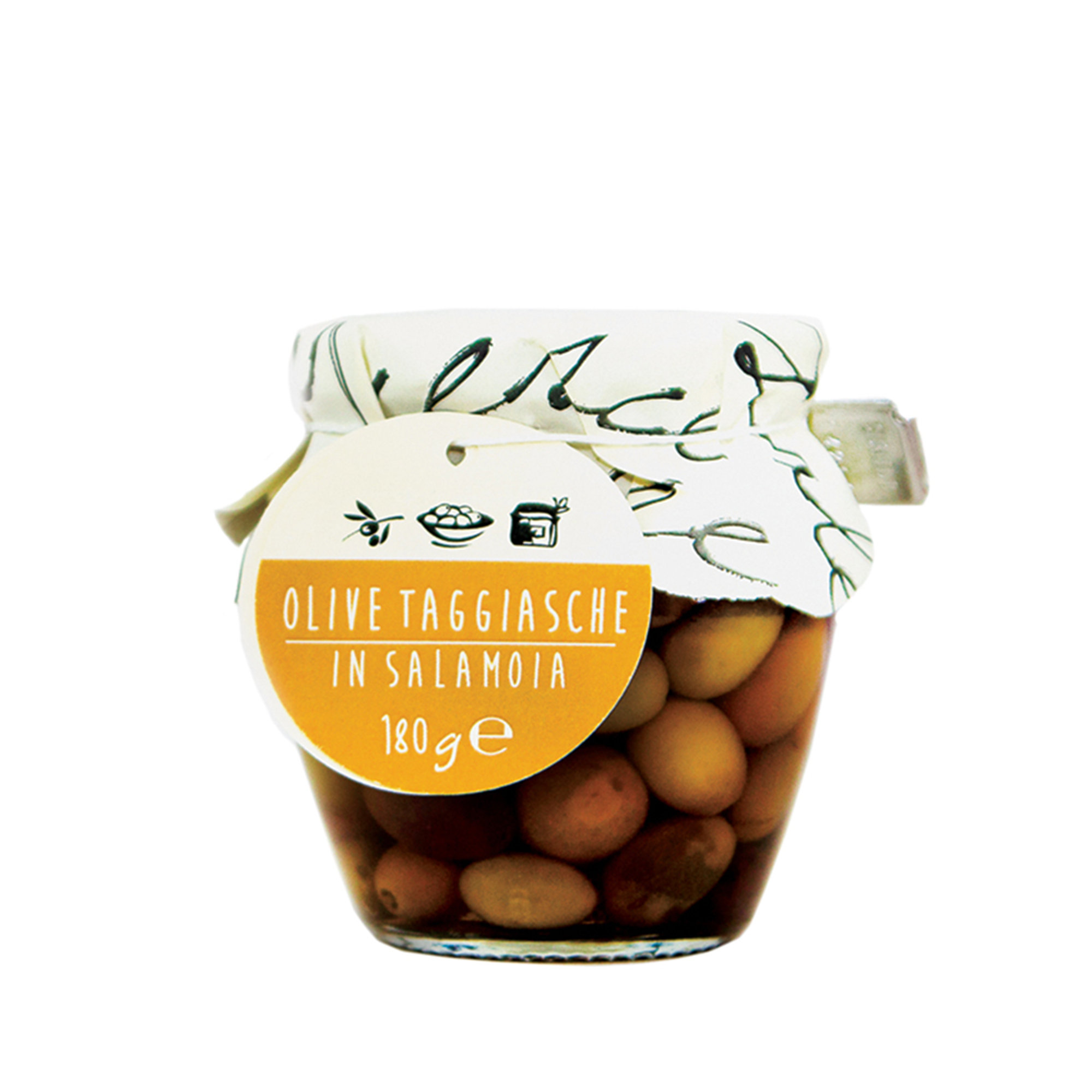 6 orci misti: Olive in Salamoia 180 gr - Olive Denocciolate 180 gr La Bella Angiolina vista3