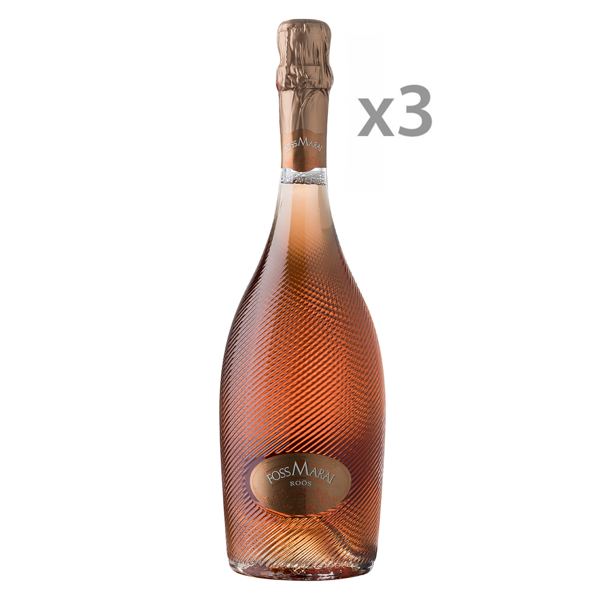 3 bottiglie - Brut ROOS 2017 Foss Marai vista0