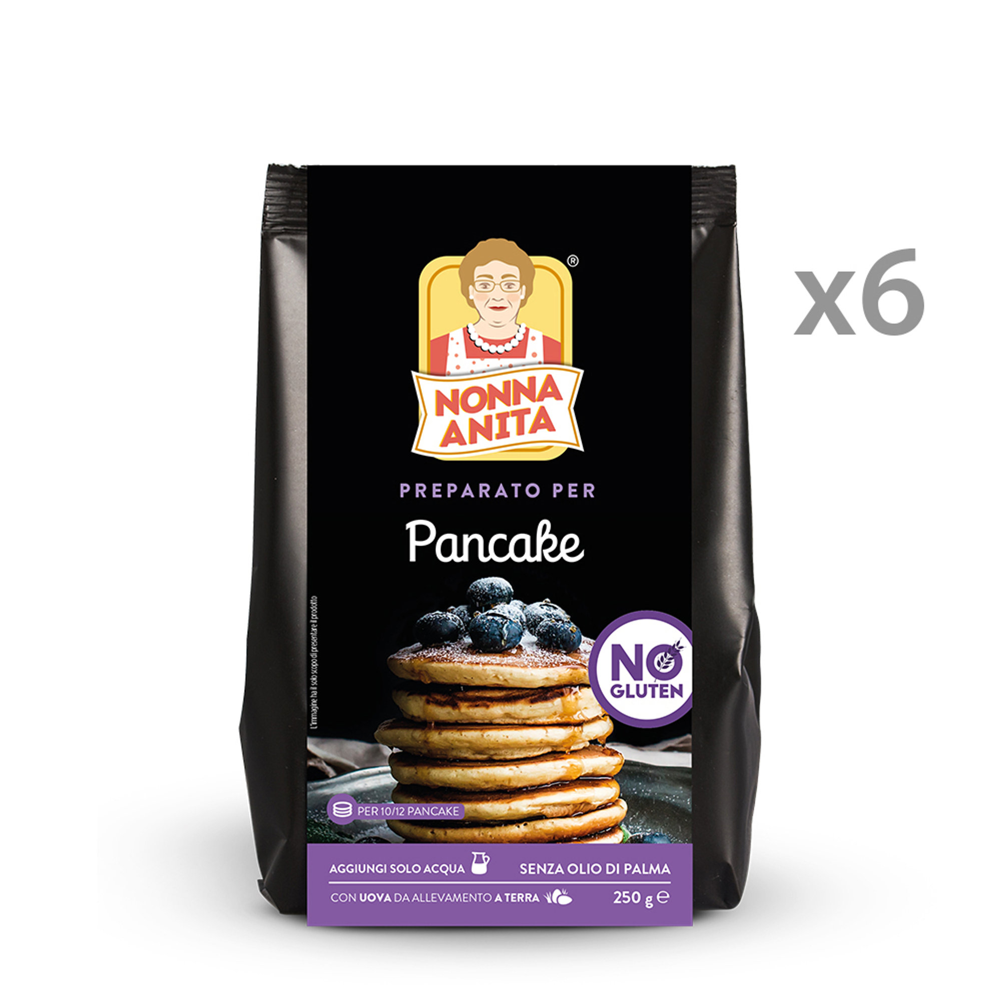 6 confezioni - Preparato per Pancake 250 gr Nonna Anita vista0