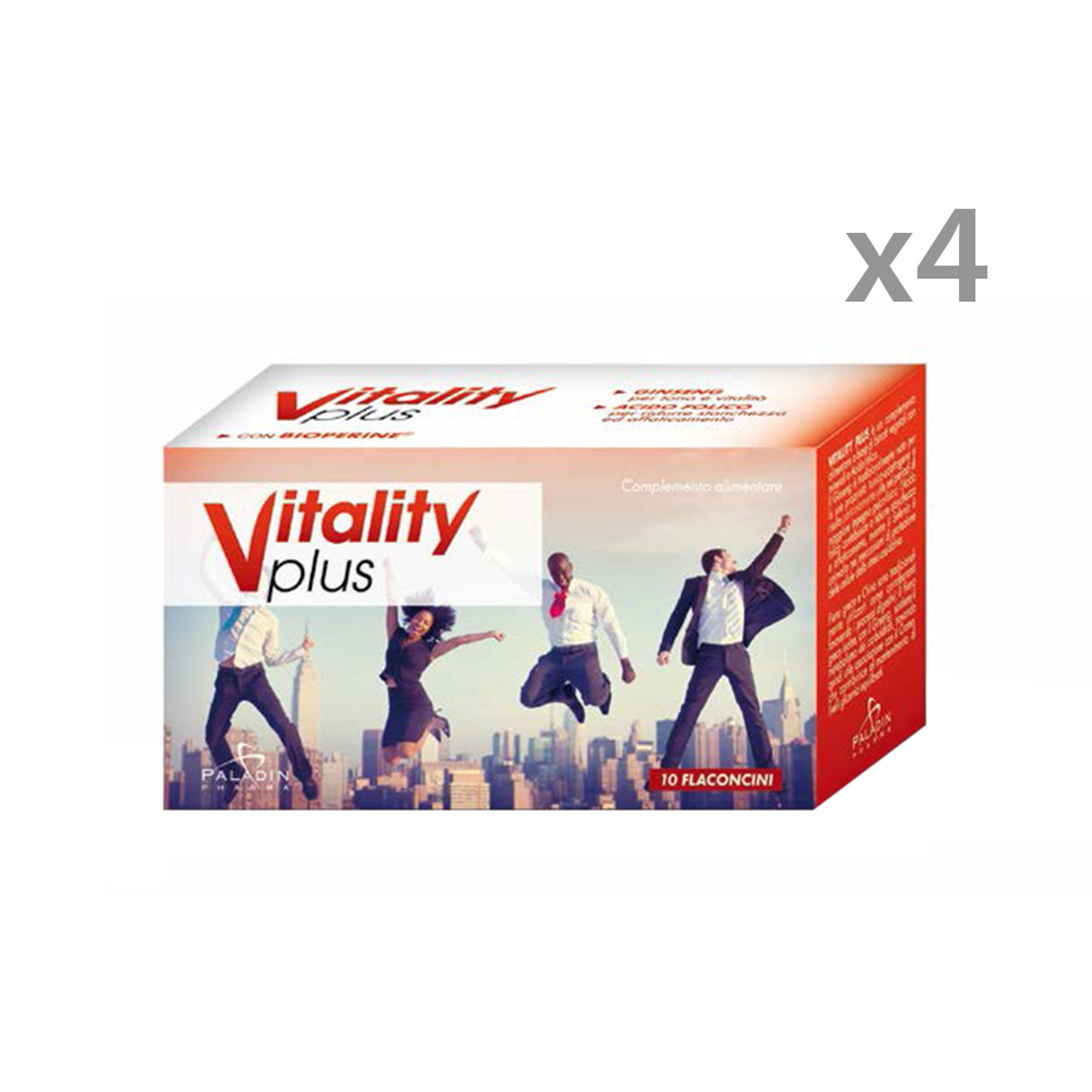4 confezioni - Vitality Plus 10 flaconcini Vitality vista0