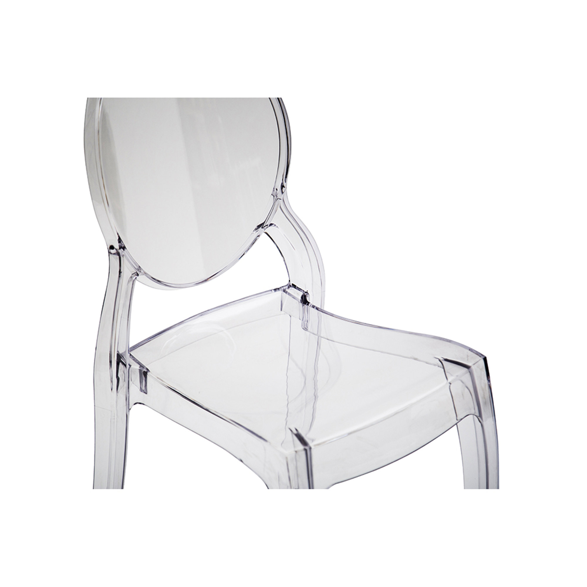 Set 4 piezas - Silla de plexiglás transparente Interior Hipster vista5