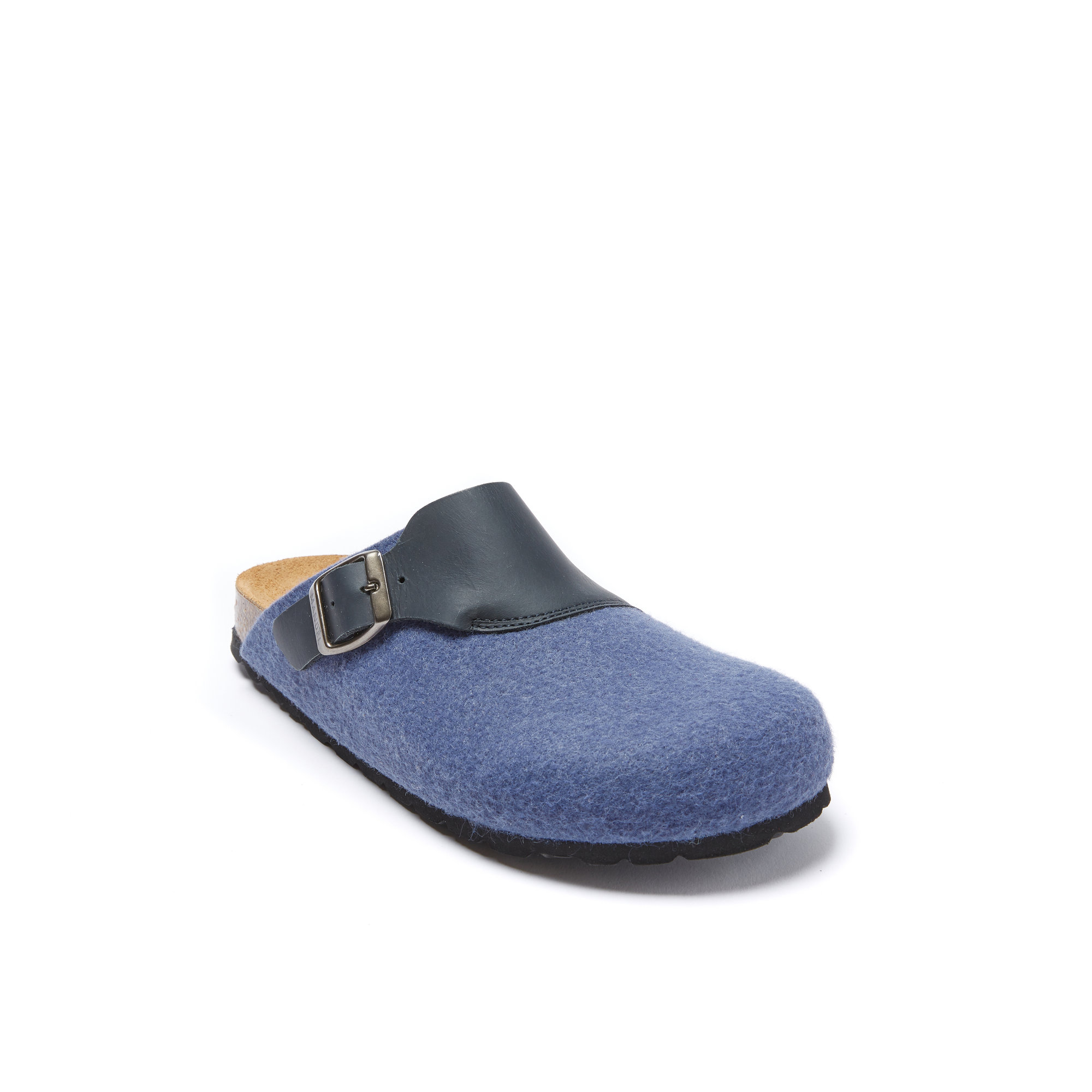 Sabot unisex denim e marroni Mandel vista3