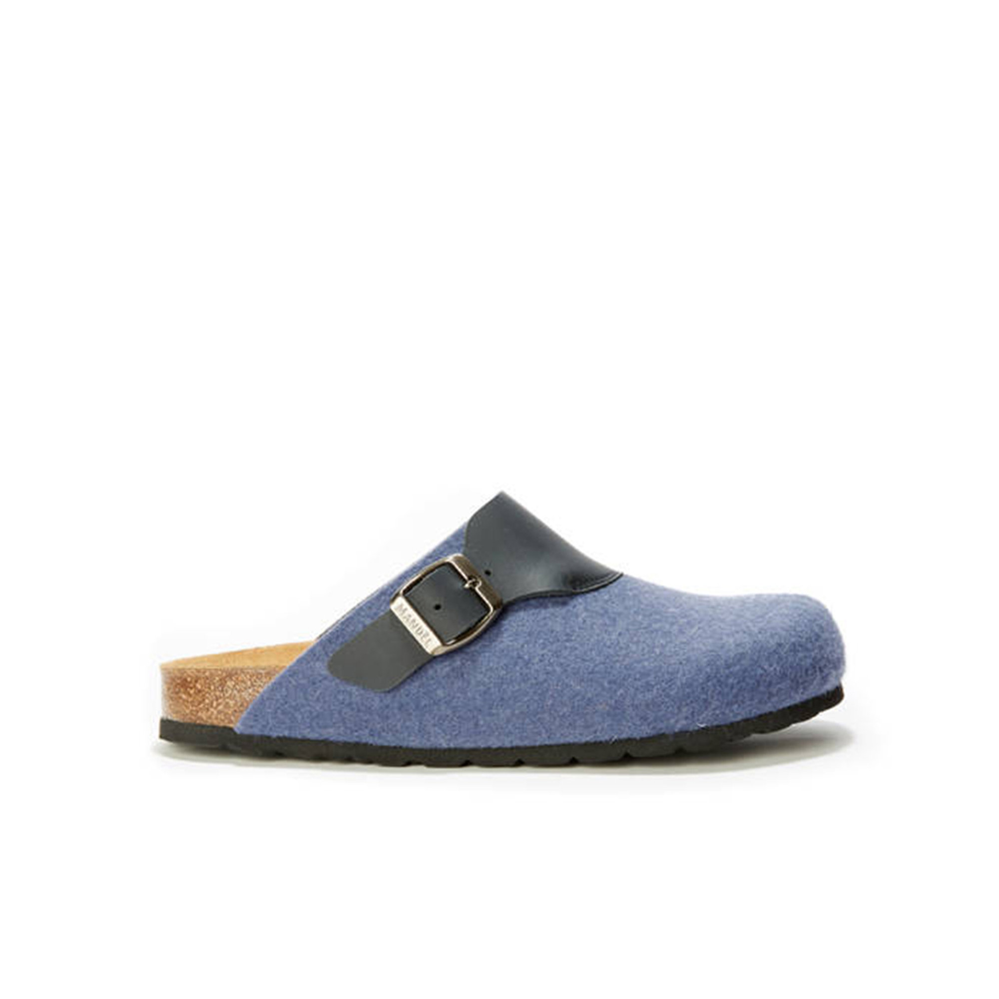 Sabot unisex denim e marroni Mandel vista0