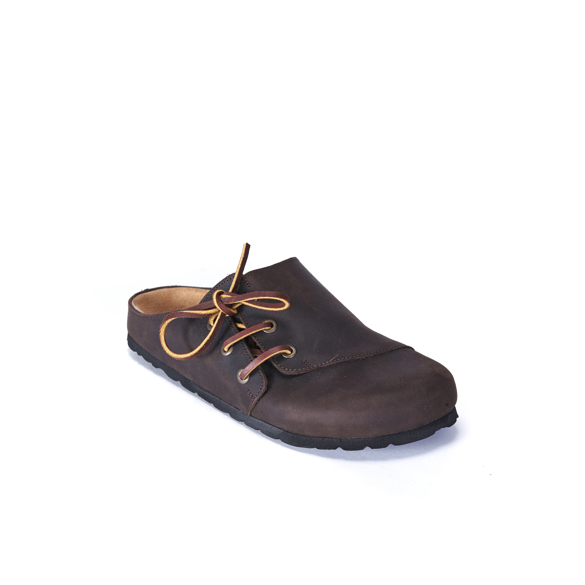 Sabot unisex con lacci testa di moro Mandel vista3