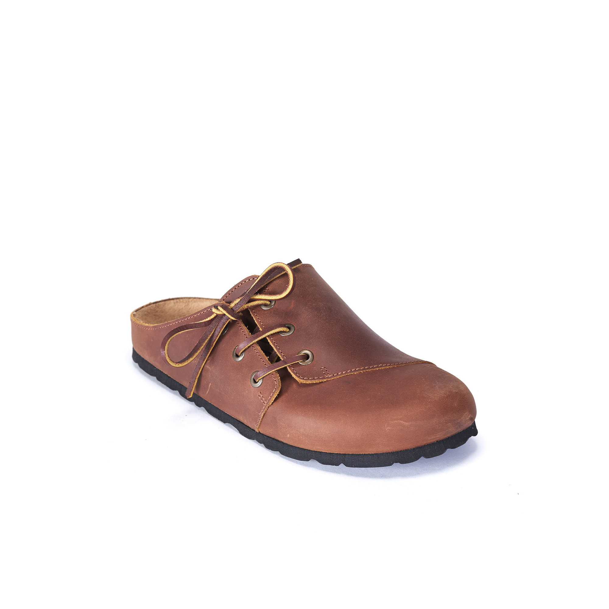 Sabot unisex con lacci marroni Mandel vista5