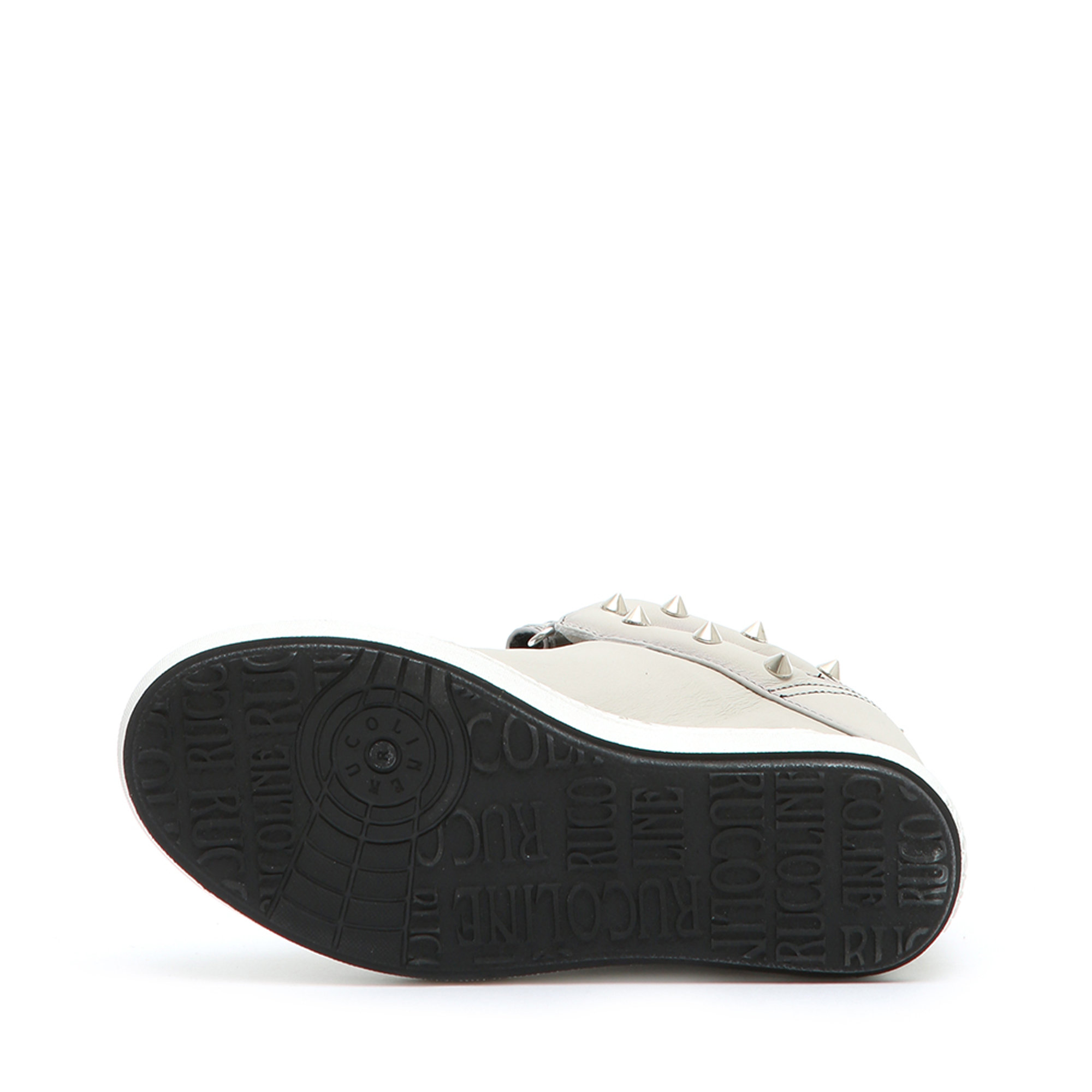 Sneakers alte con borchie sabbia Rucoline vista2