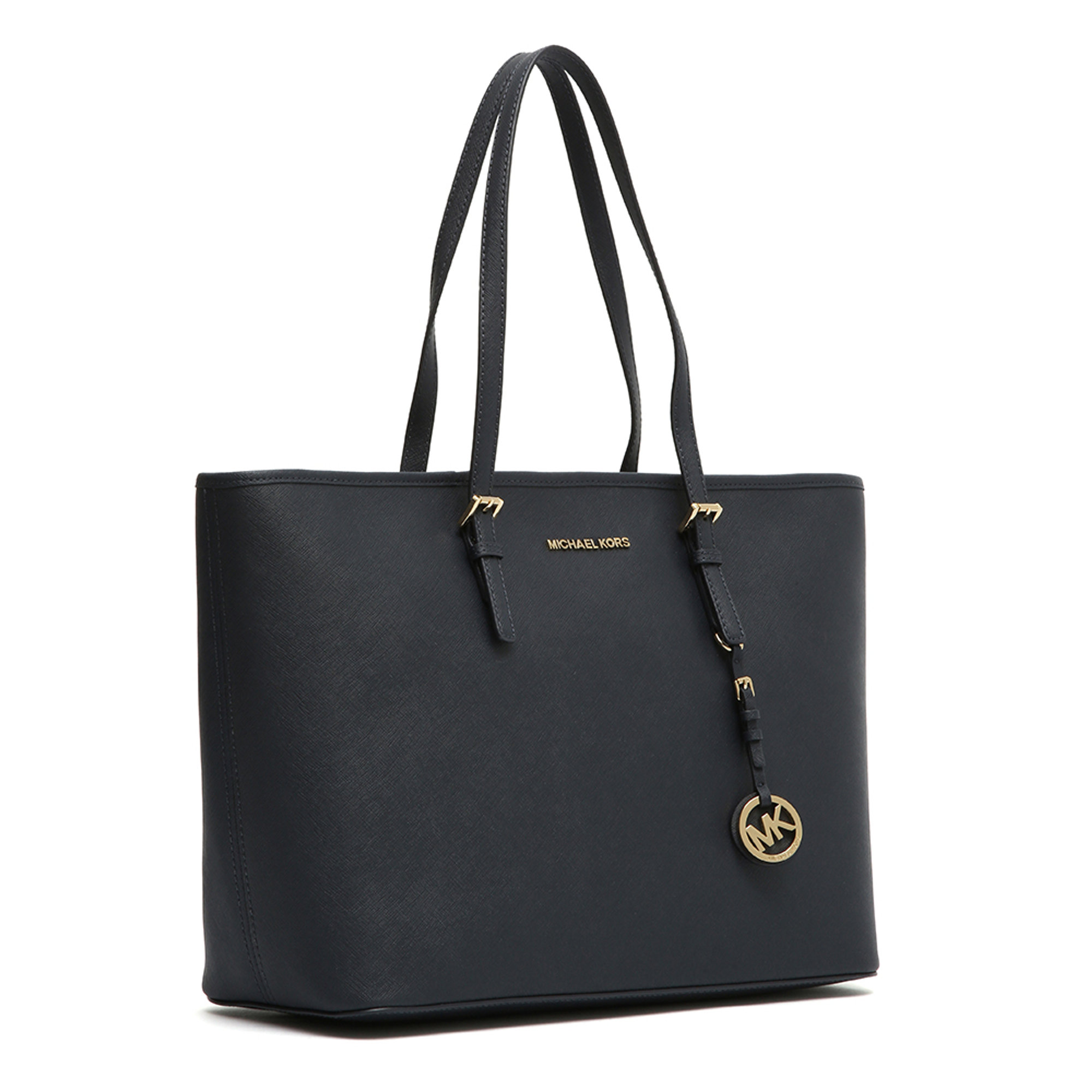 Borsa a spalla Jet Set Travel grande blu Michael Kors vista2