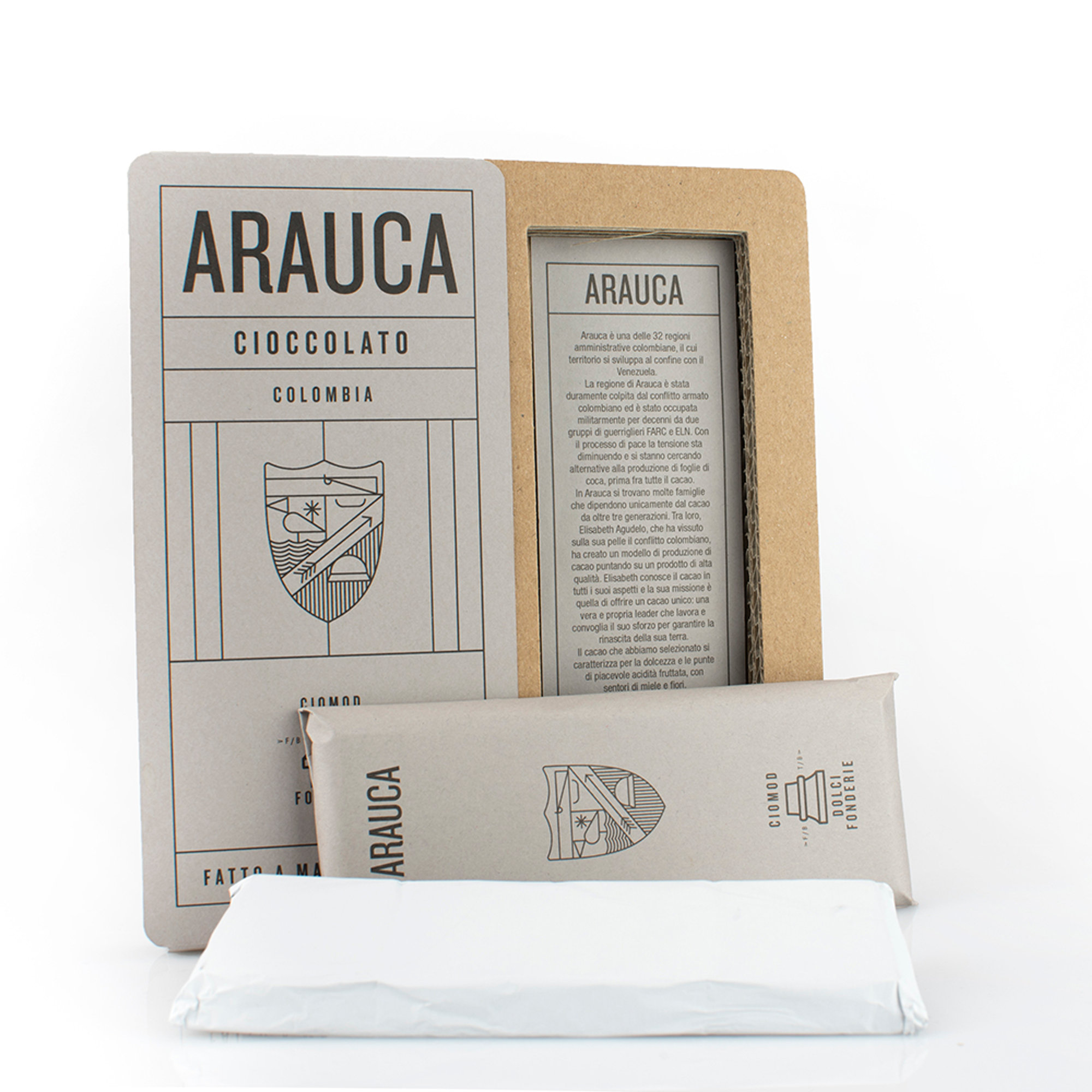 6 tavolette - Cioccolato Arauca (Colombia) 50 gr Ciomod vista5