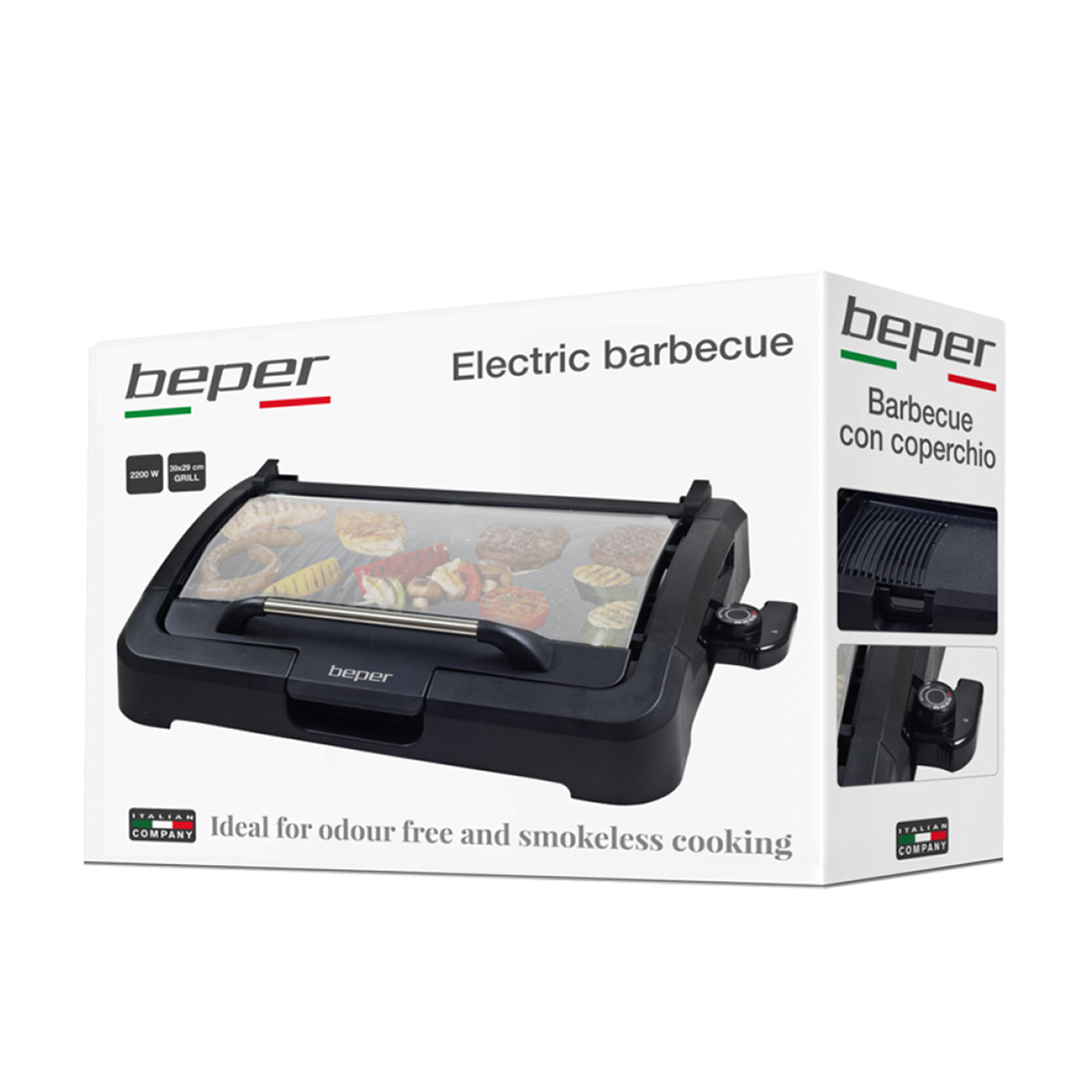 Barbecue Elettrico con coperchio Beper vista1