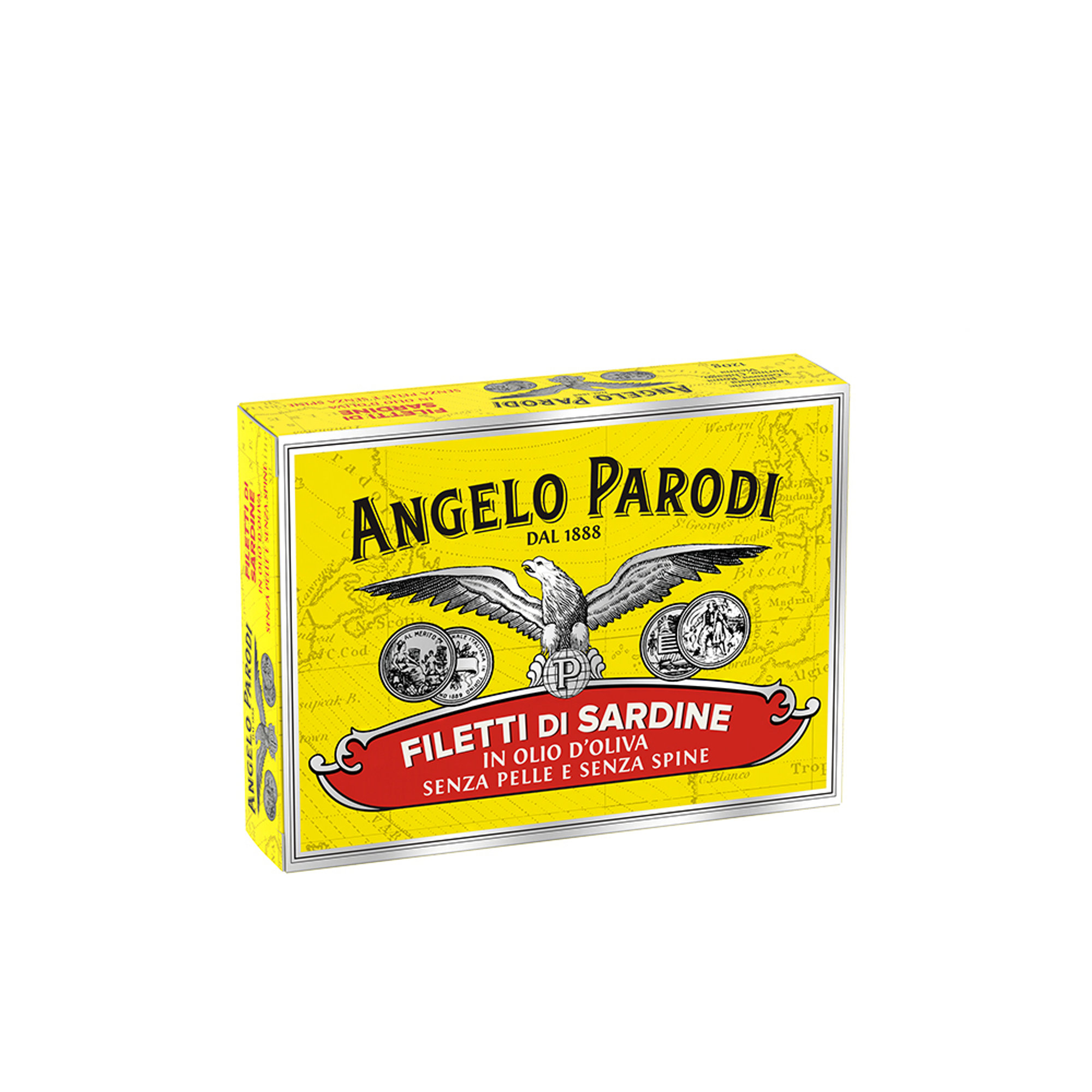 10 boîtes – Filets de Sardine sans peau, sans arêtes 105 g Angelo Parodi vista1
