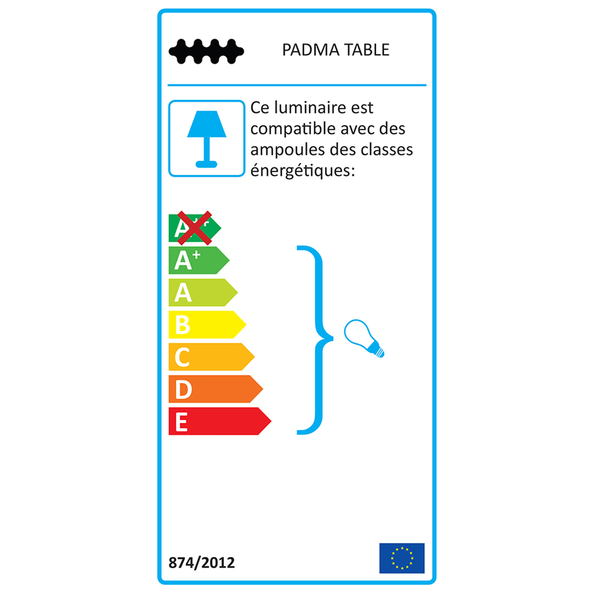 Lámpara de mesa PADMA TABLE, blanca Kundalini vista4