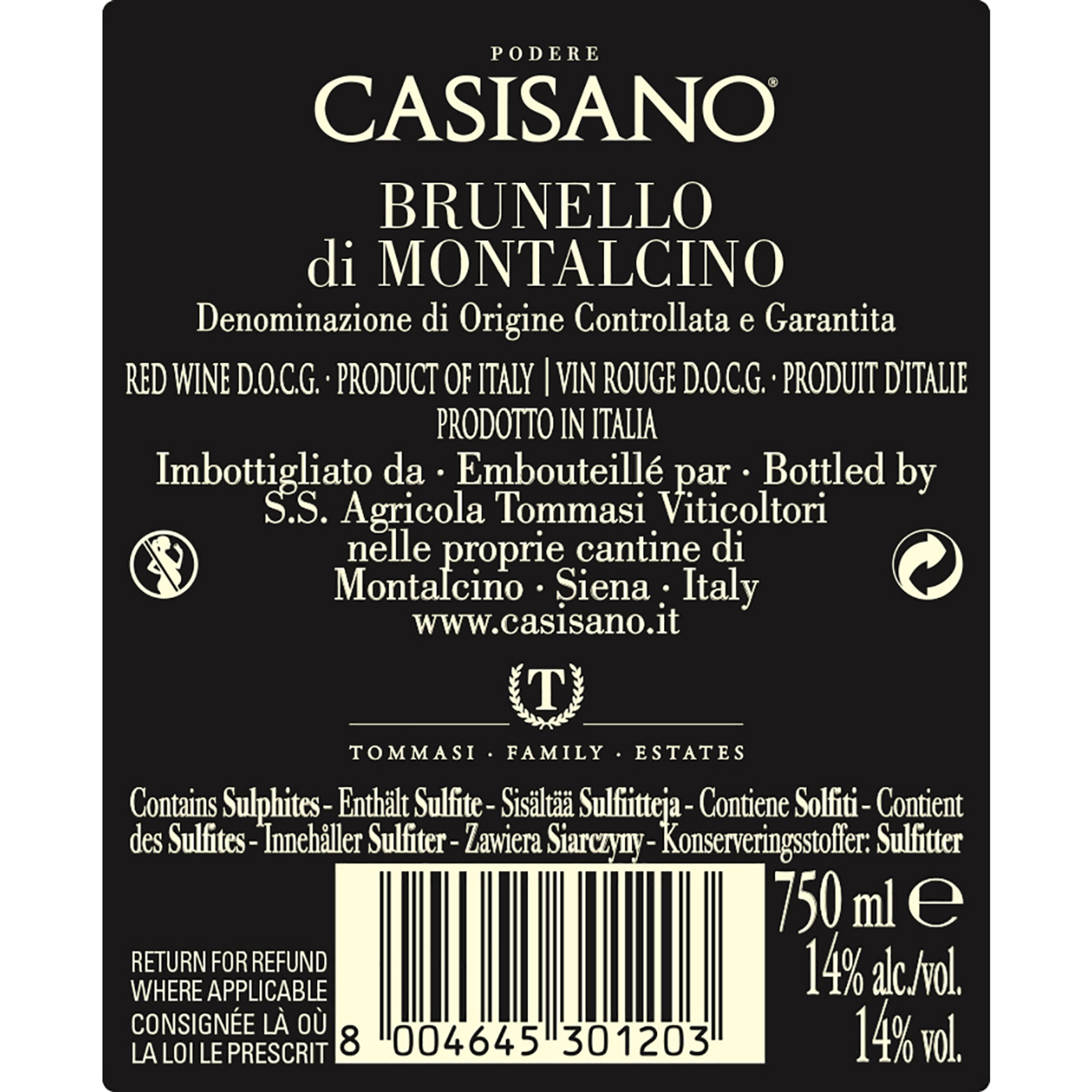 3 bottiglie miste: 2 Rosso di Montalcino DOC 2020 - 1 Brunello di Montalcino DOCG 2017 Podere Casisano vista4