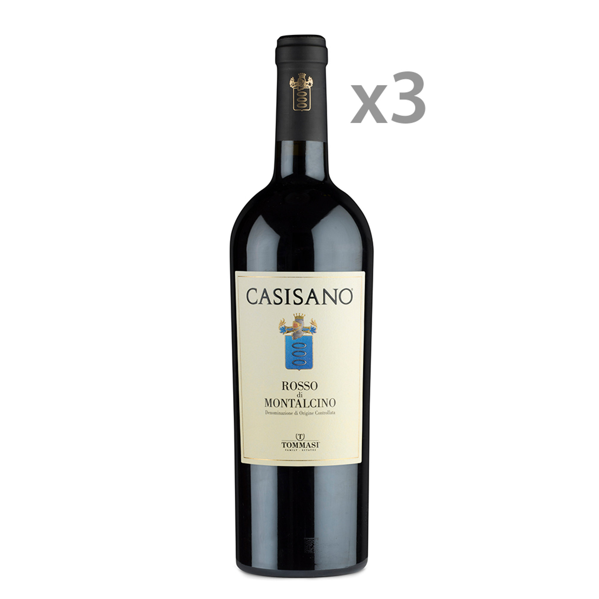 3 bottiglie - Rosso di Montalcino DOC 2020 Podere Casisano vista0