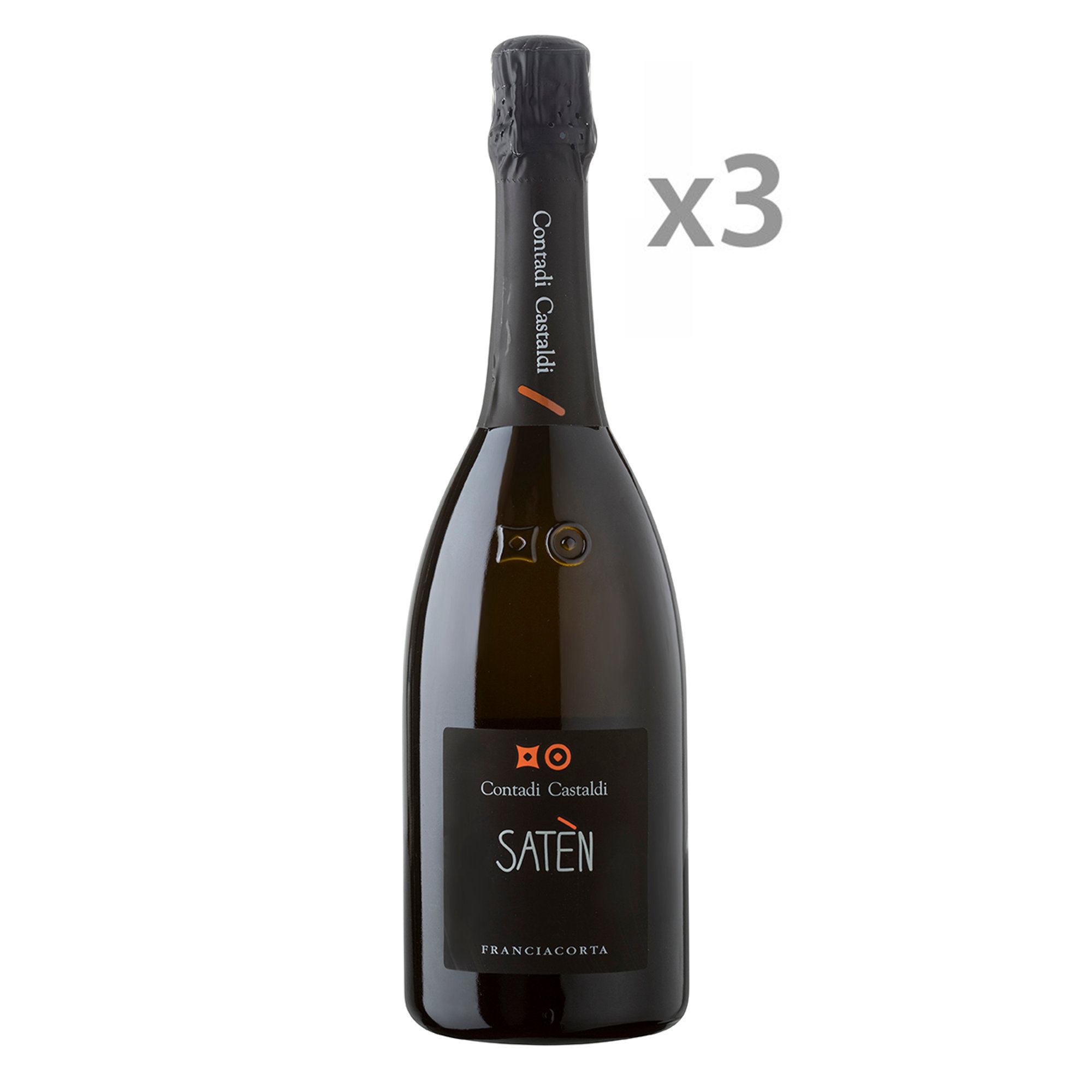 3 bottiglie - Franciacorta DOCG Satèn Contadi Castaldi vista0