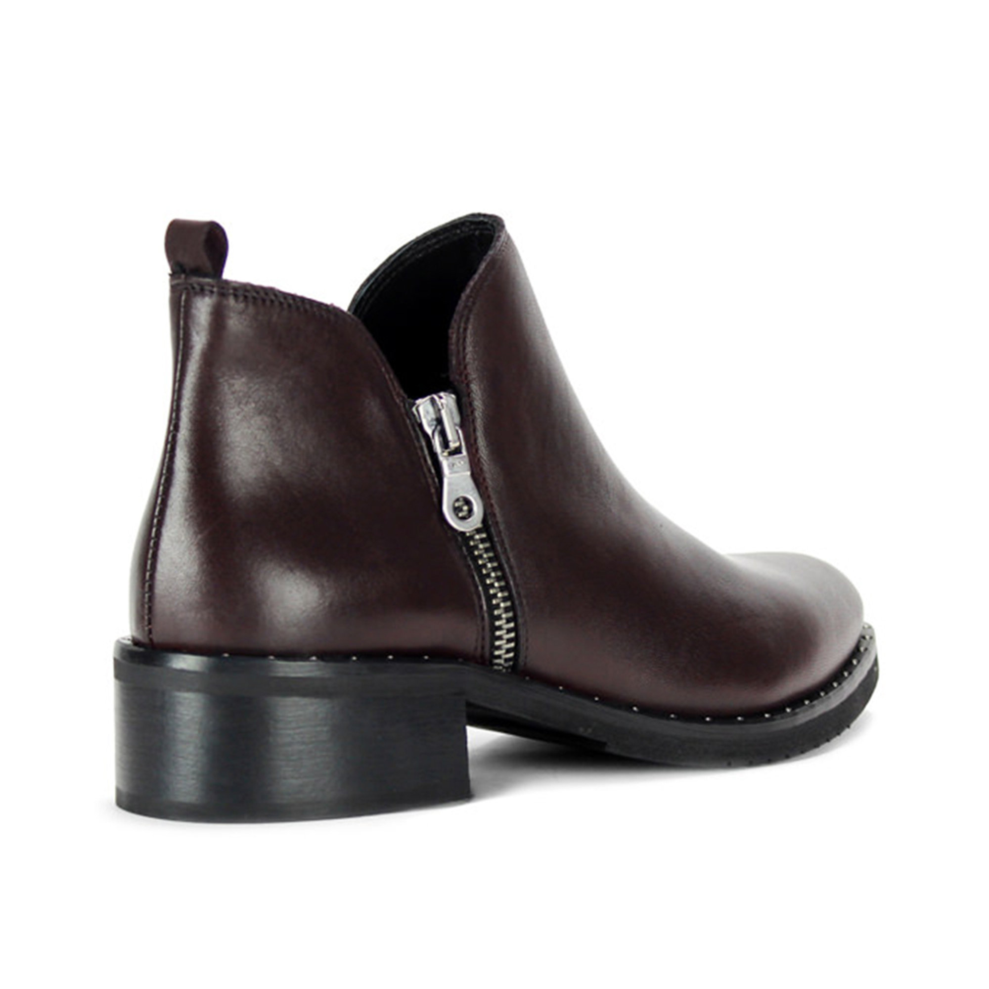 Stivaletti texani bassi bordeaux Imperatrice  vista1