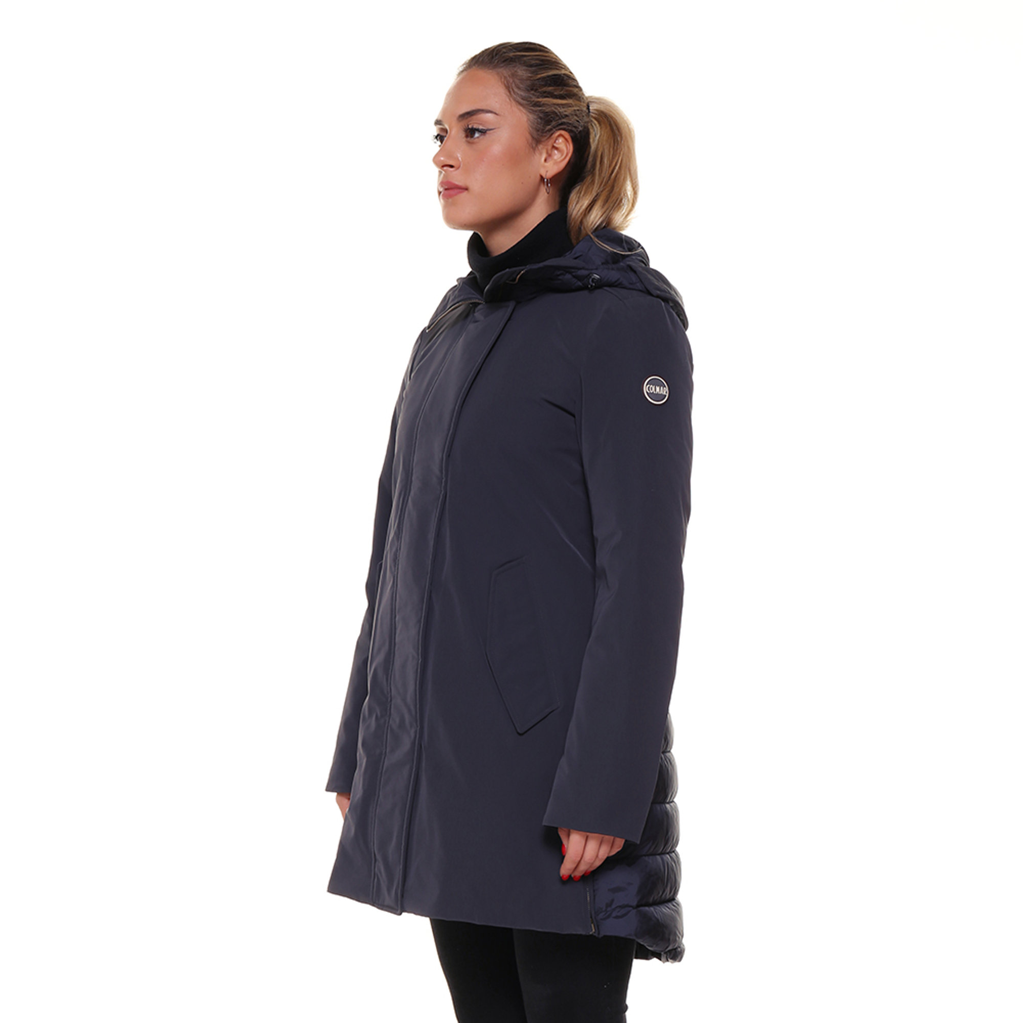 Giubbotto Colmar lungo blu navy Colmar vista3