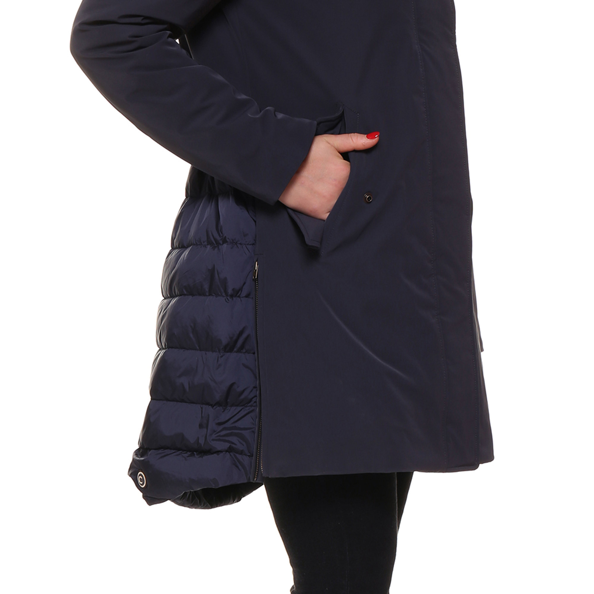 Giubbotto Colmar lungo blu navy Colmar vista5