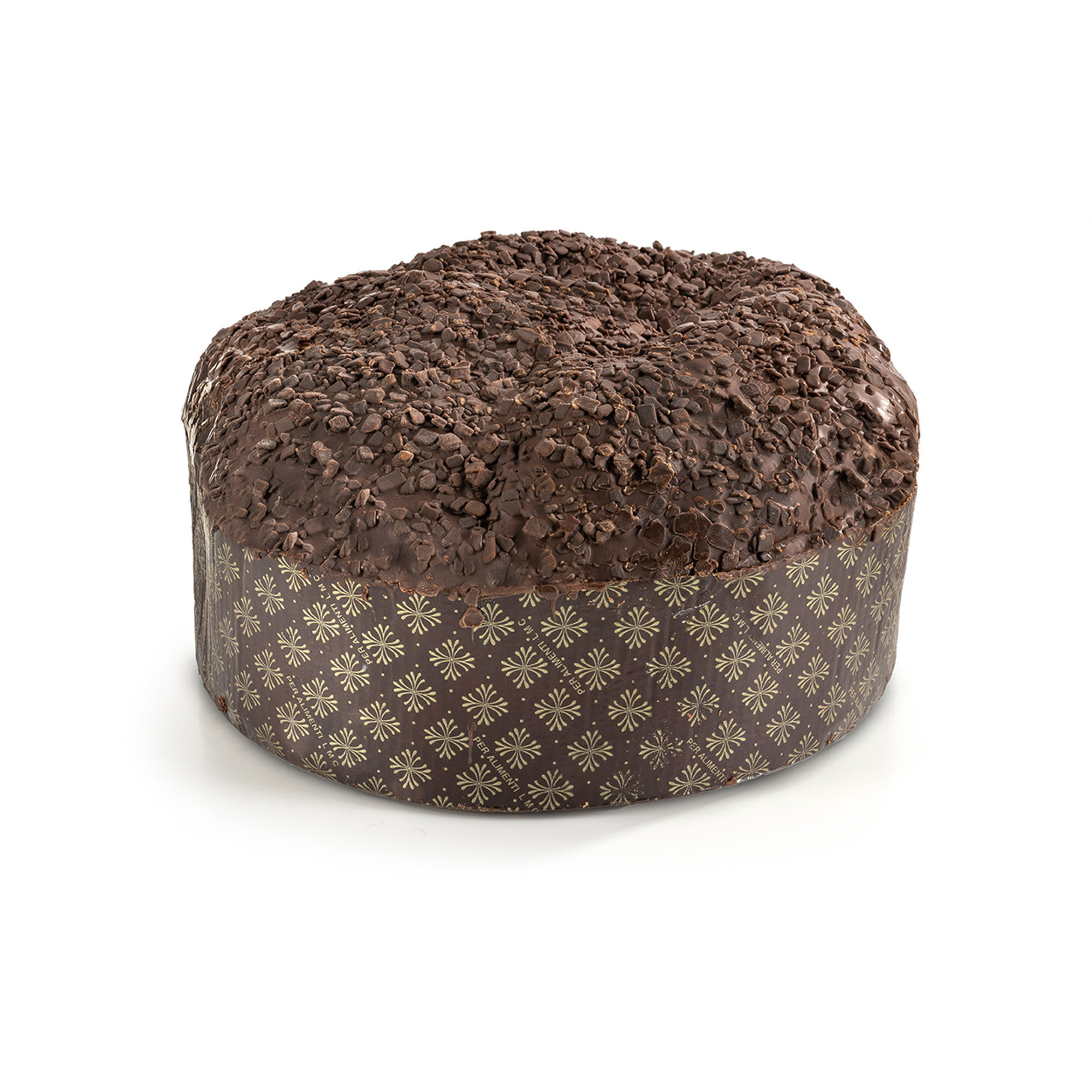 Panettone al cioccolato da 1 kg incartato a mano T'a Milano vista1