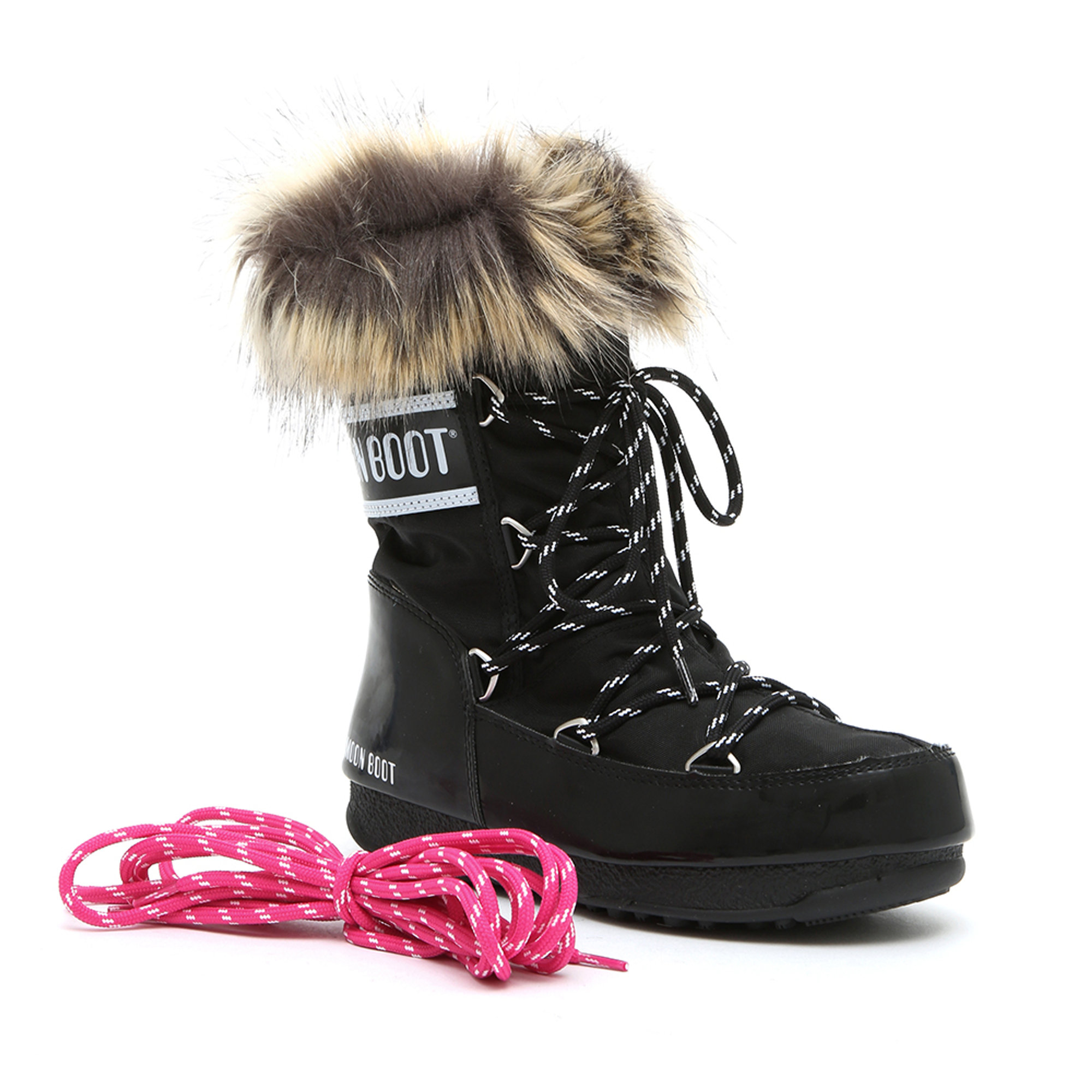 Stivali doposcì donna da neve neri Moon Boot vista3