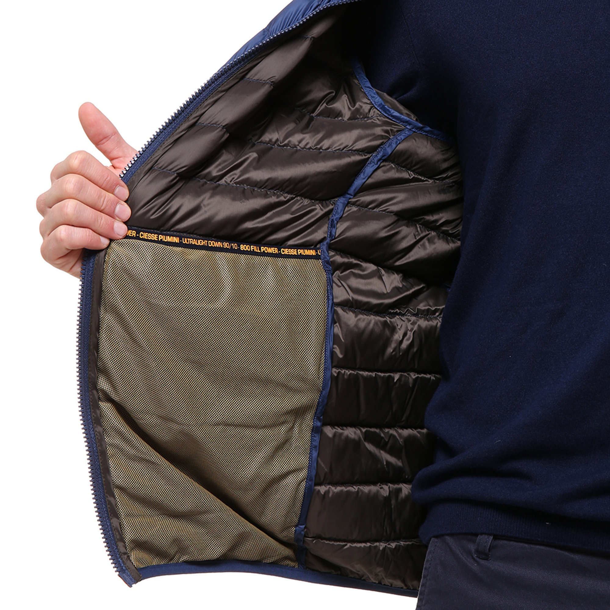 Piumino Ciesse Piumini ultra-light in tessuto tecnico blu elettrico Ciesse Piumini vista5