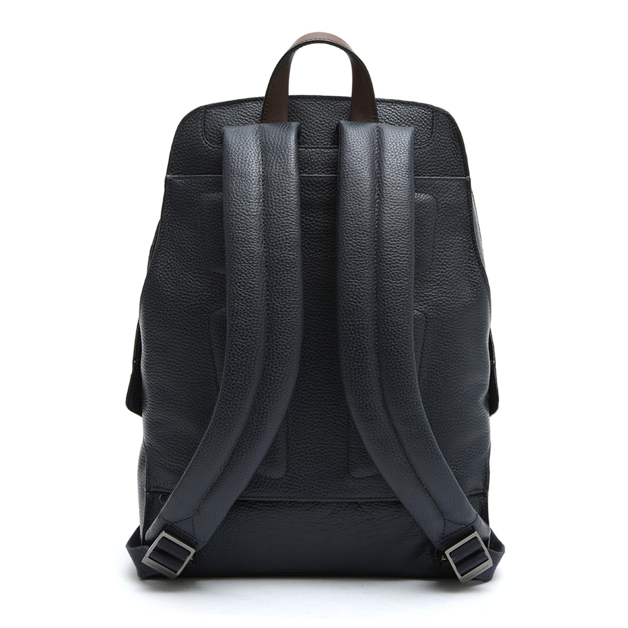 Zaino grande slim in pelle, blu Piquadro vista4